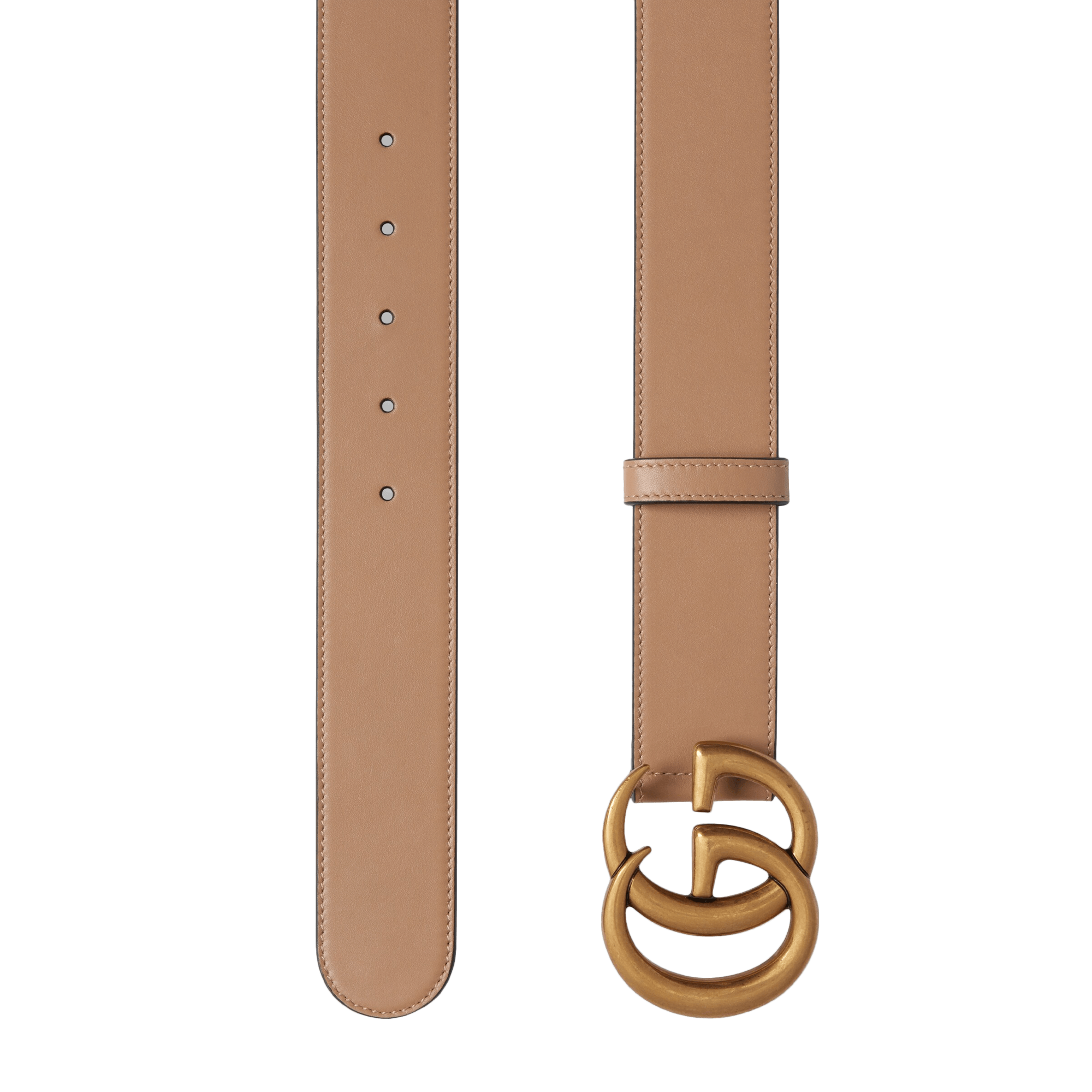 Gucci Leather Belt With Double G Buckle