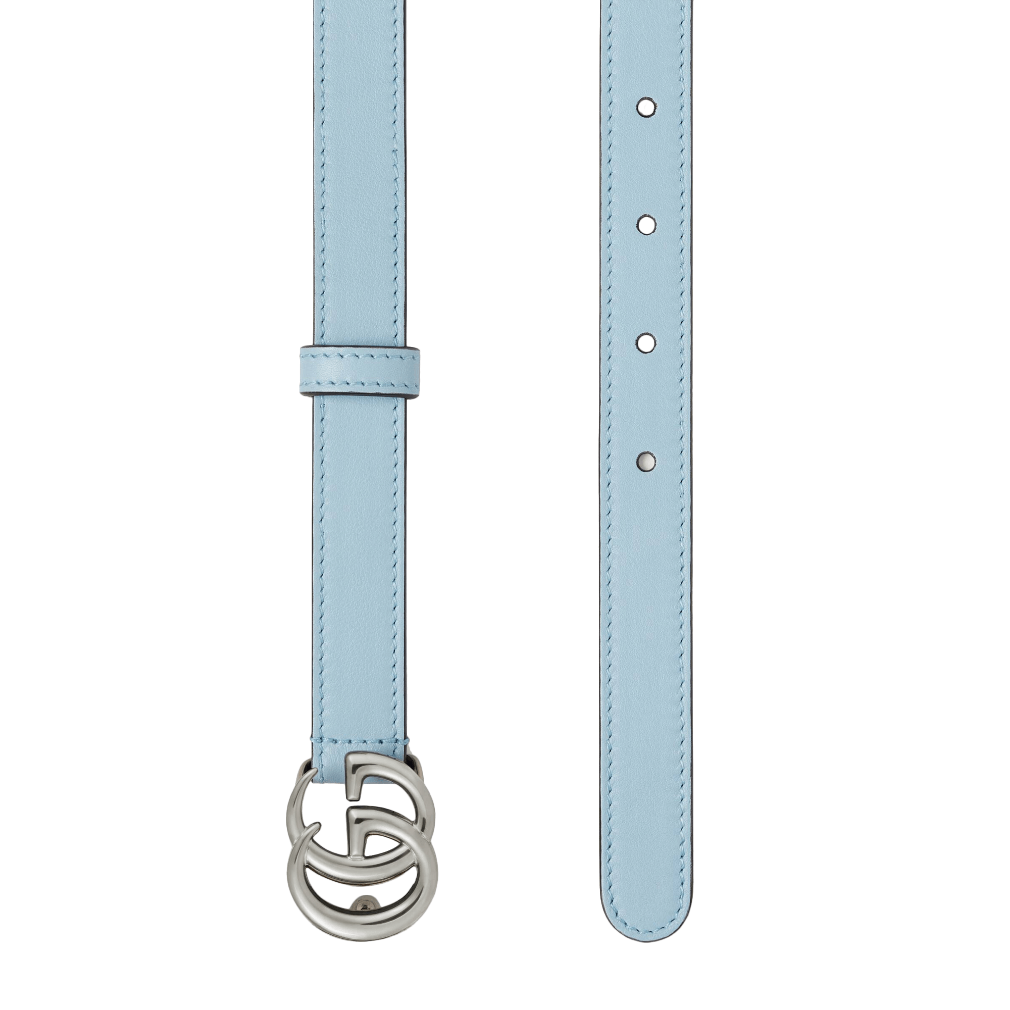 Gucci Thin Belt with Double G Buckle
