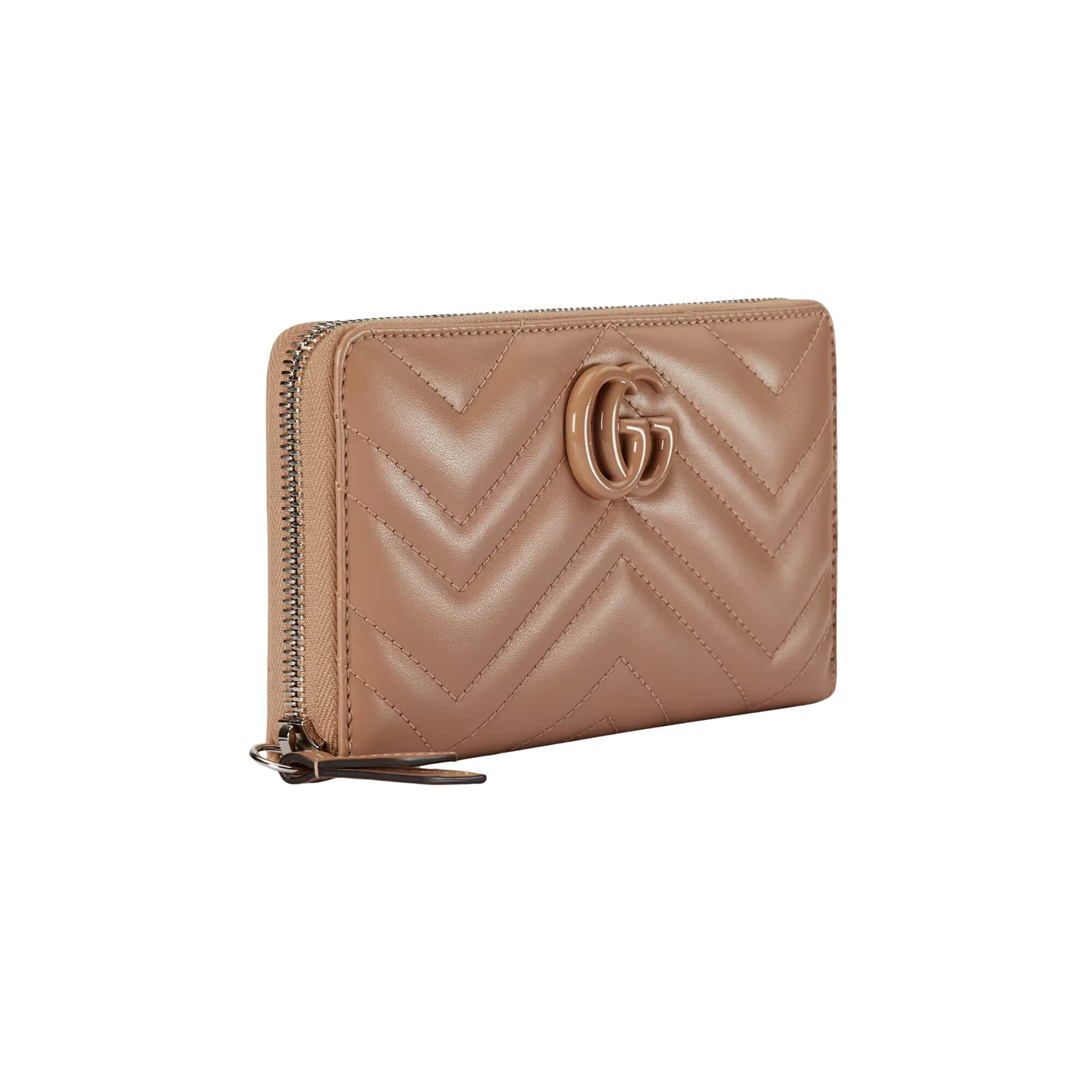 Gucci GG Marmont Matelassé Zip Around Wallet