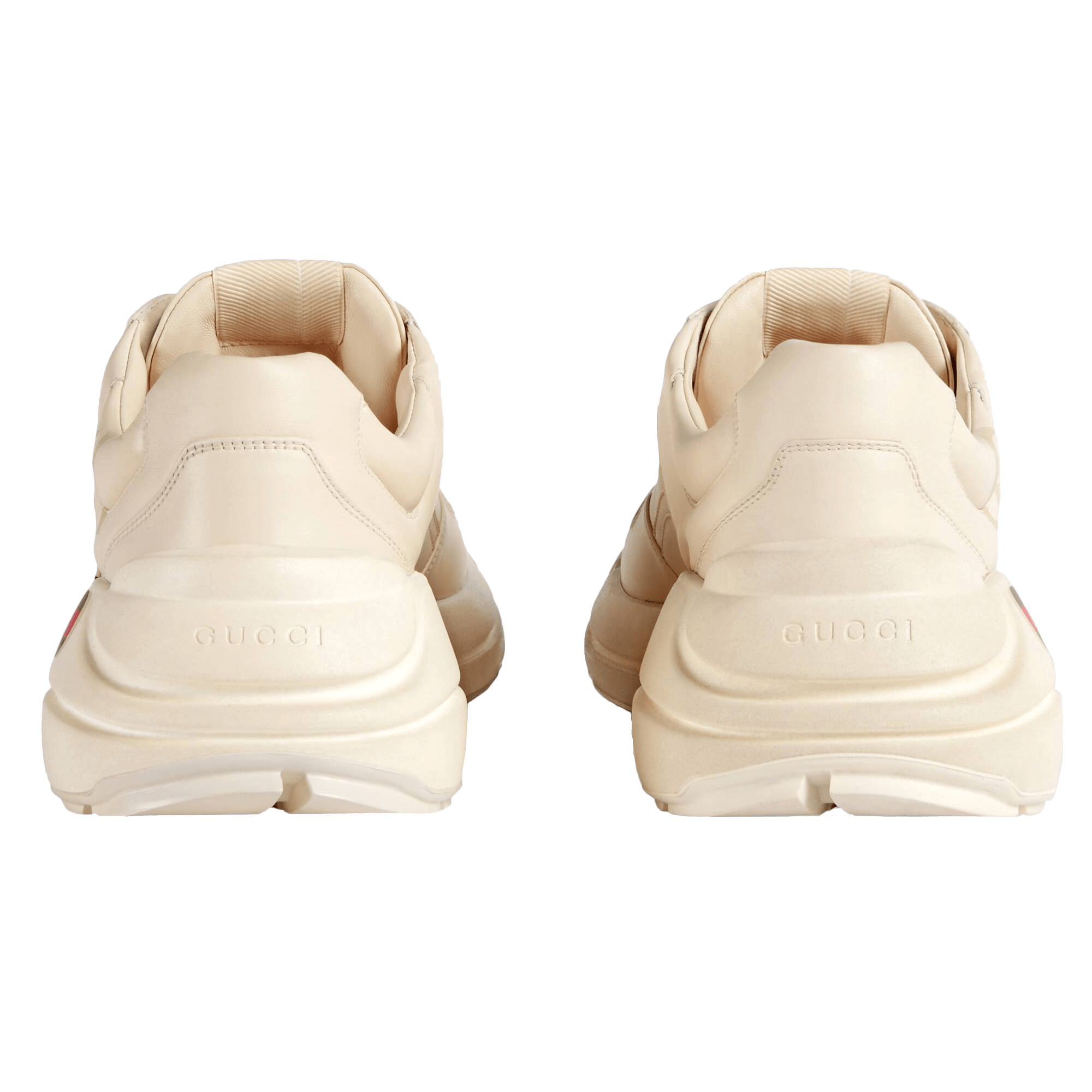Gucci Men's Rhyton Gucci Logo Leather Sneaker