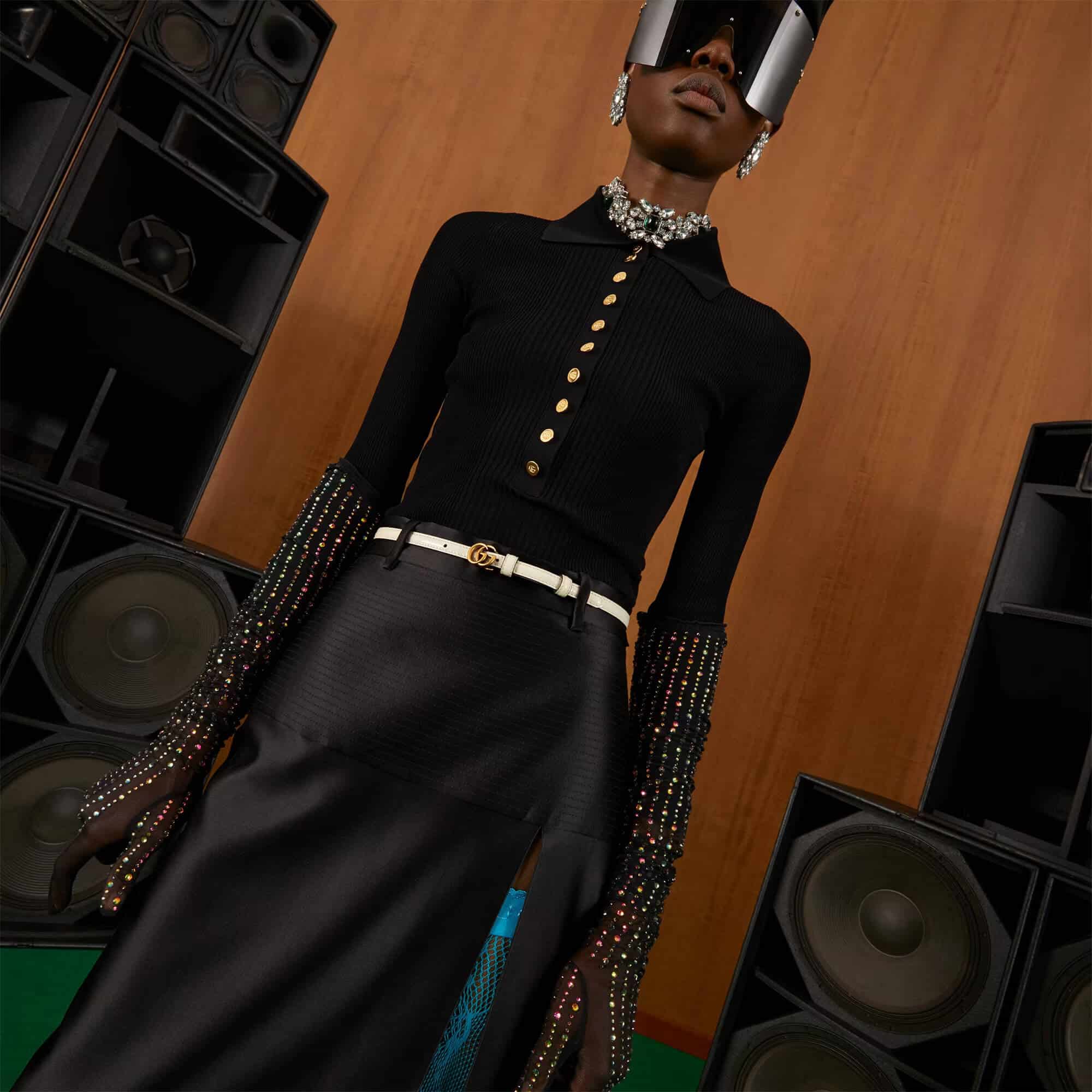 Gucci Thin Patent Double G Belt