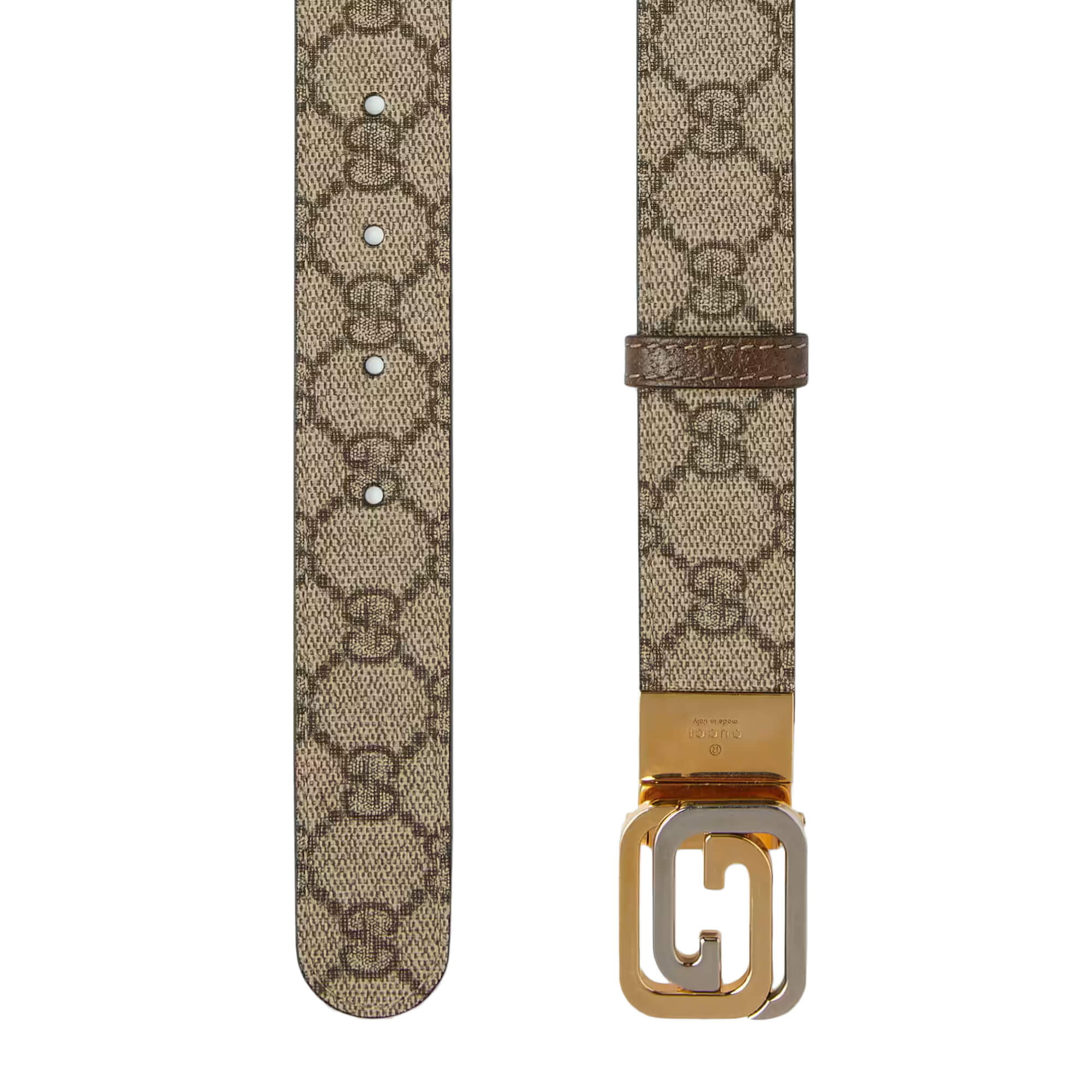 Gucci Reversible Belt With Squared Interlocking G Buckle