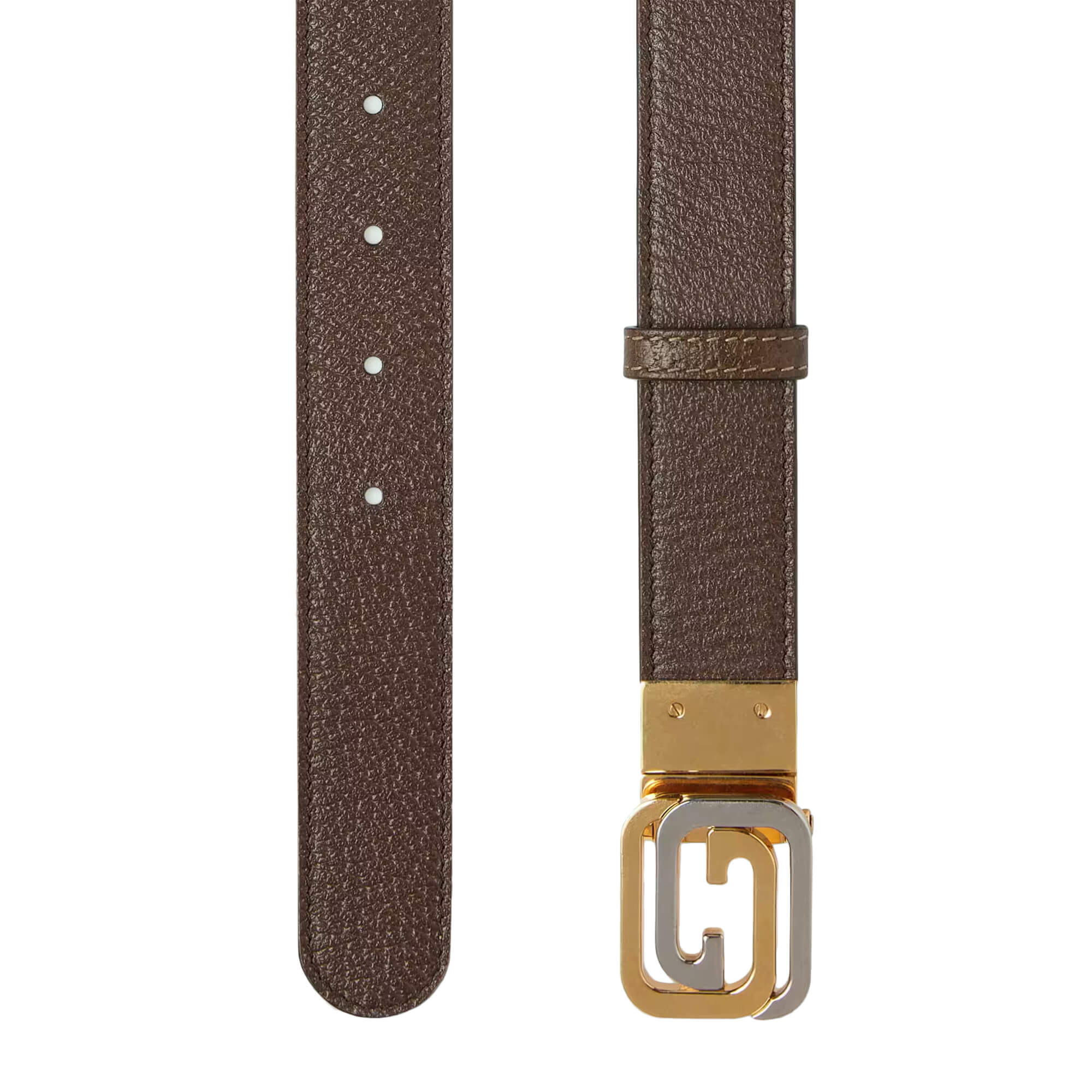 Gucci Reversible Belt With Squared Interlocking G Buckle