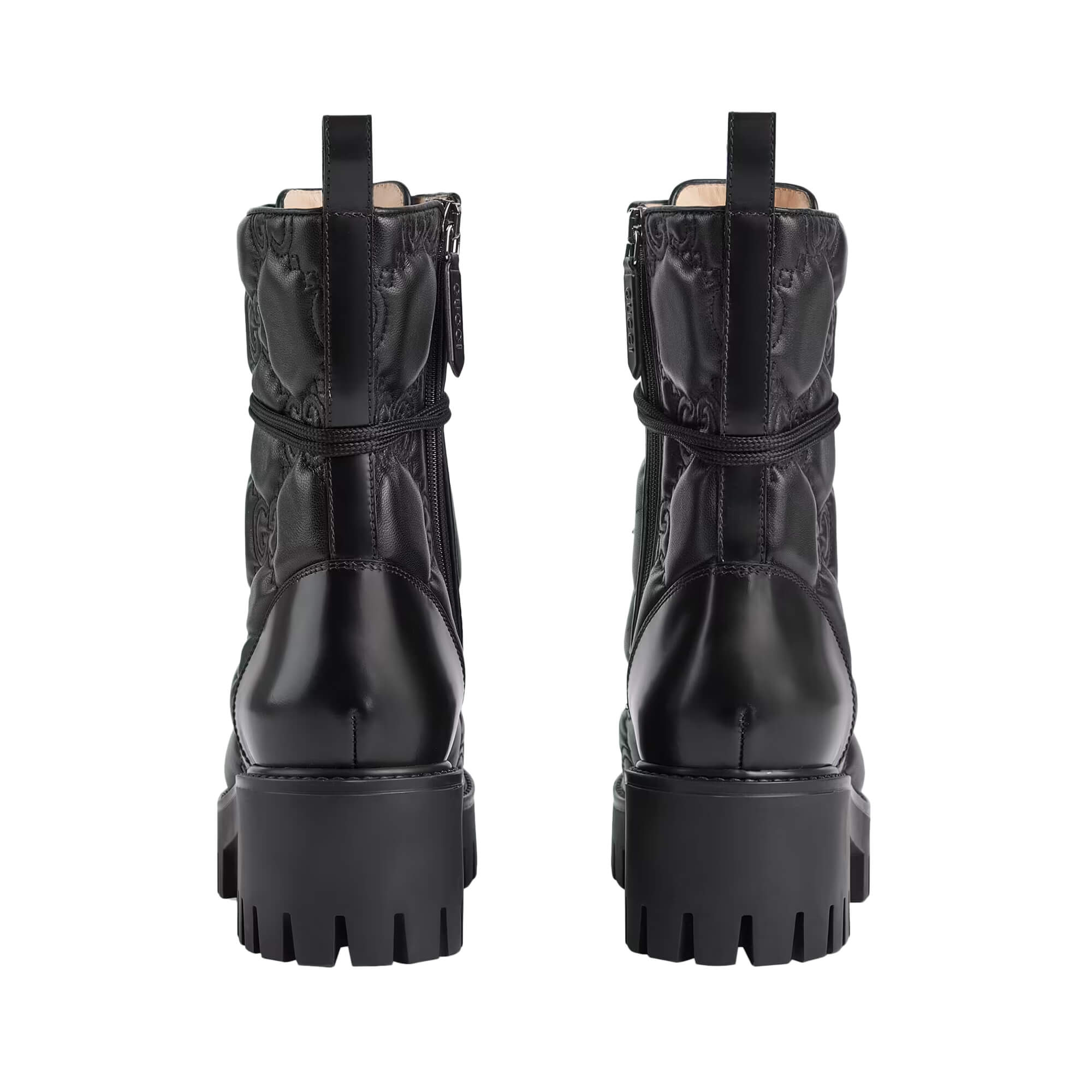 Gucci Women's GG Matelassé Lace-up Boot