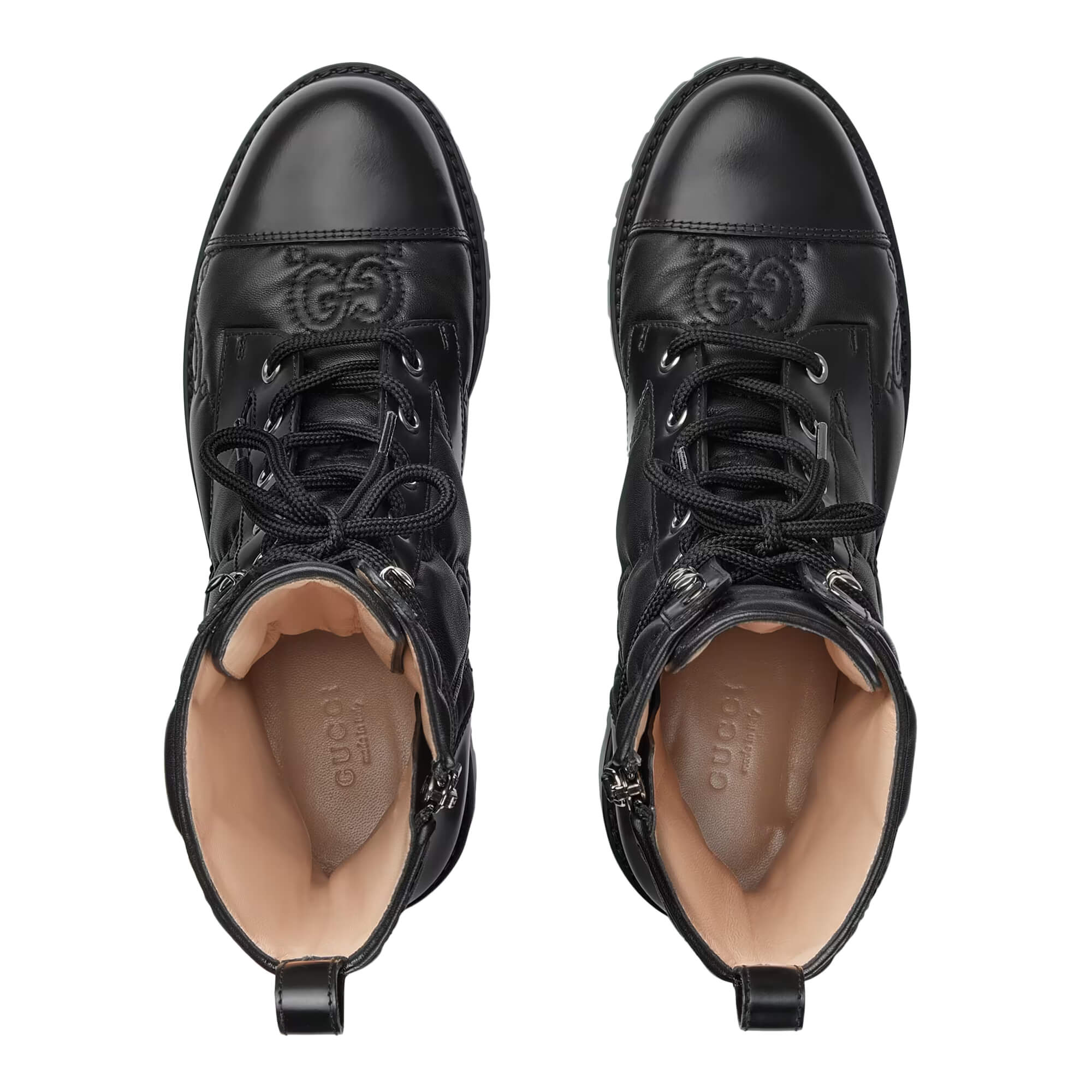 Gucci Women's GG Matelassé Lace-up Boot