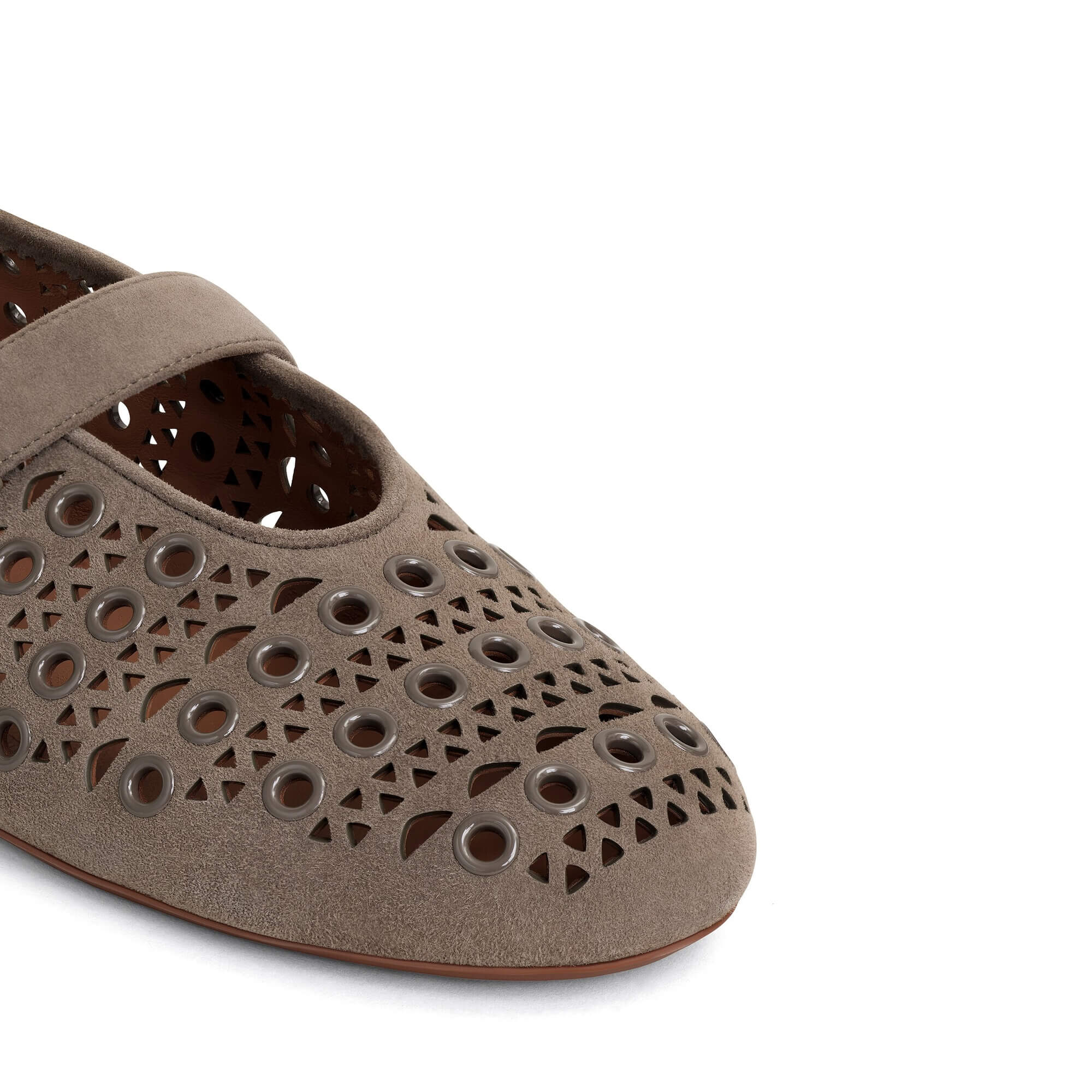 Alaïa Ballet Flats In Vienne Suede