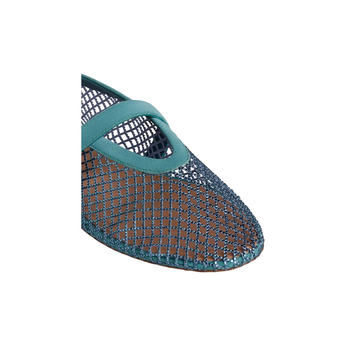Alaïa Ballet Flats In Strass Fishnet