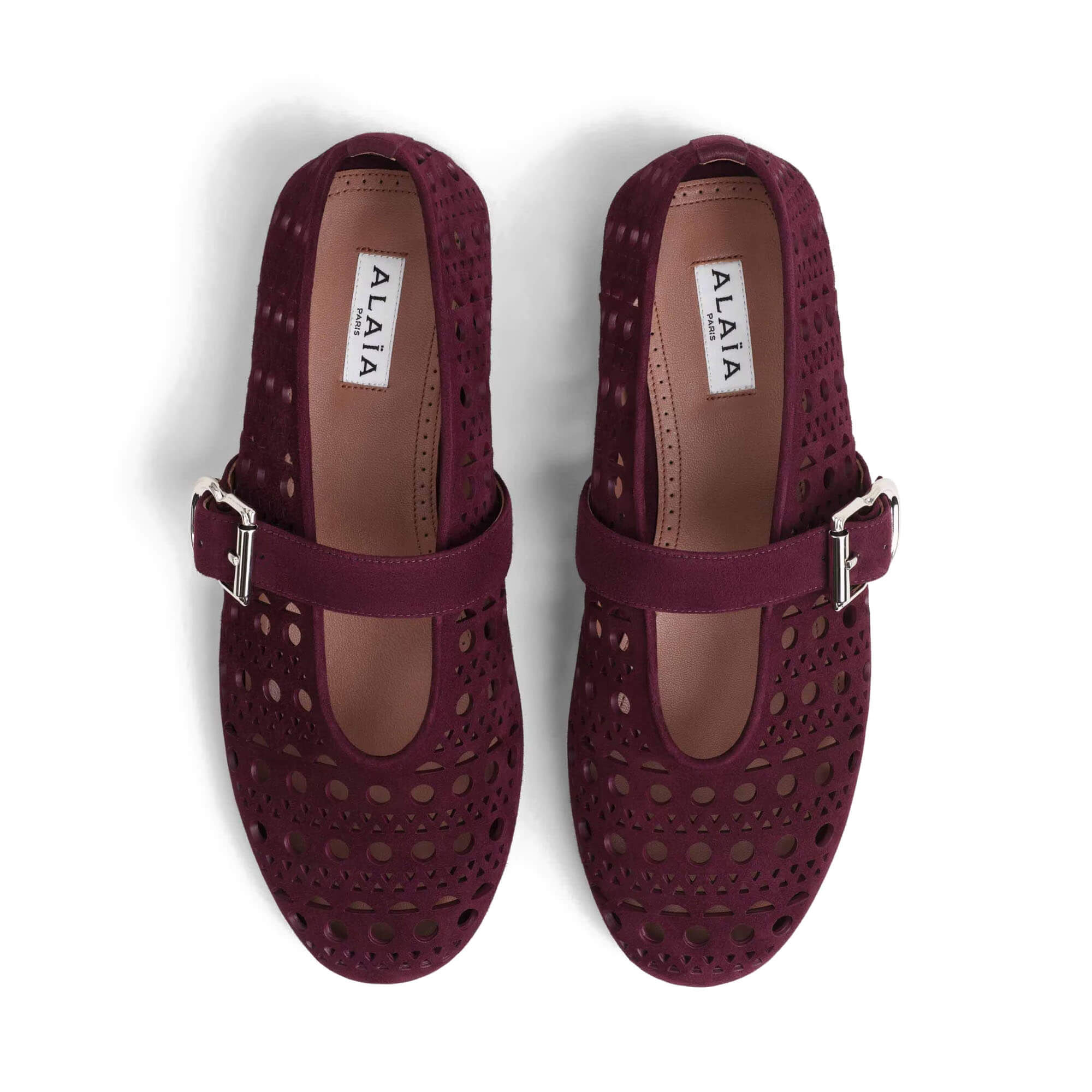 Alaïa Ballet Flats In Vienne Suede