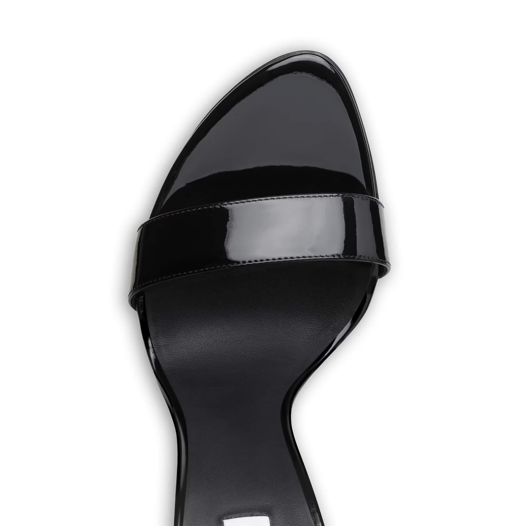 Alaïa Cone Sandals In Patent Calfskin