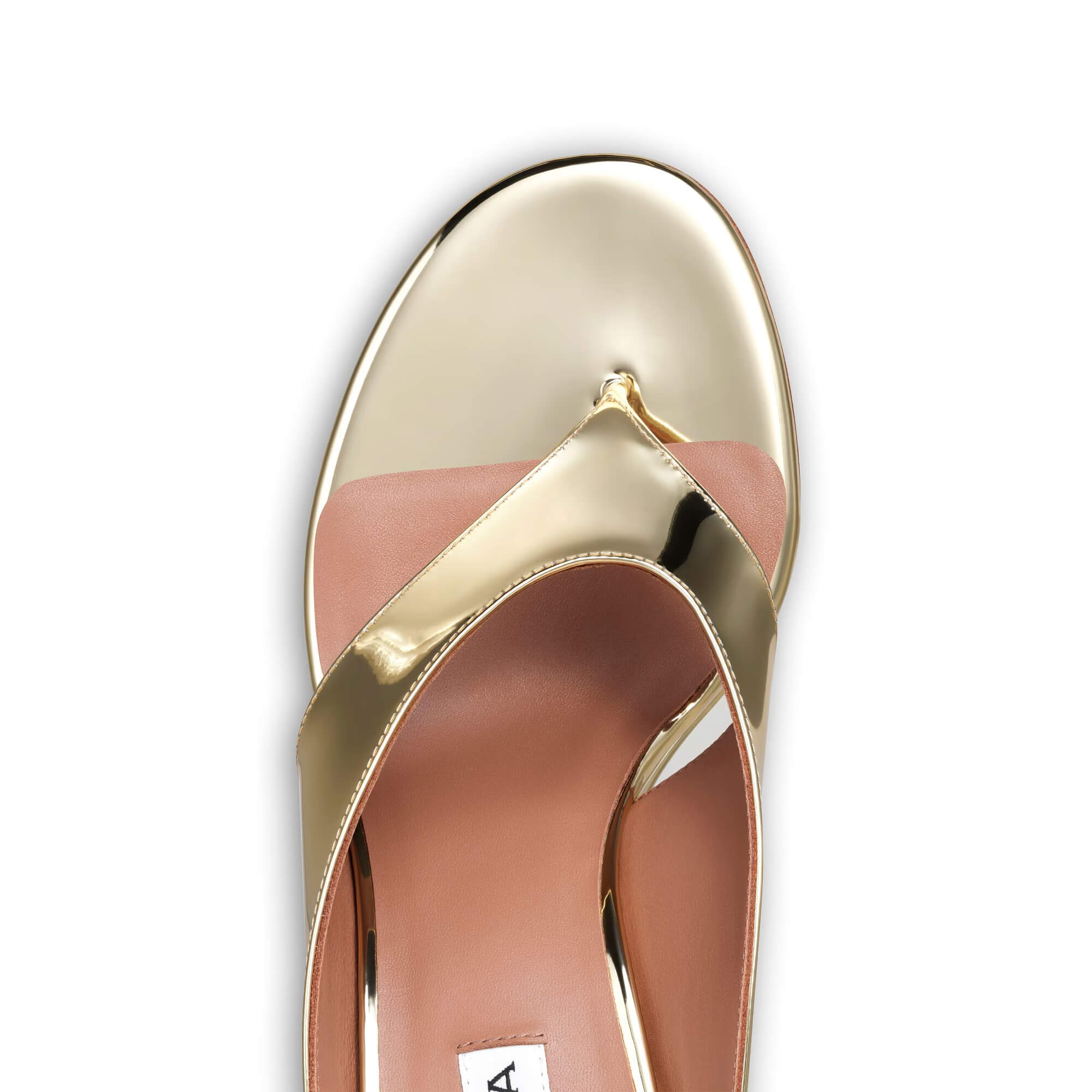 Alaïa Cube Thong Mules In Mirror Fabric