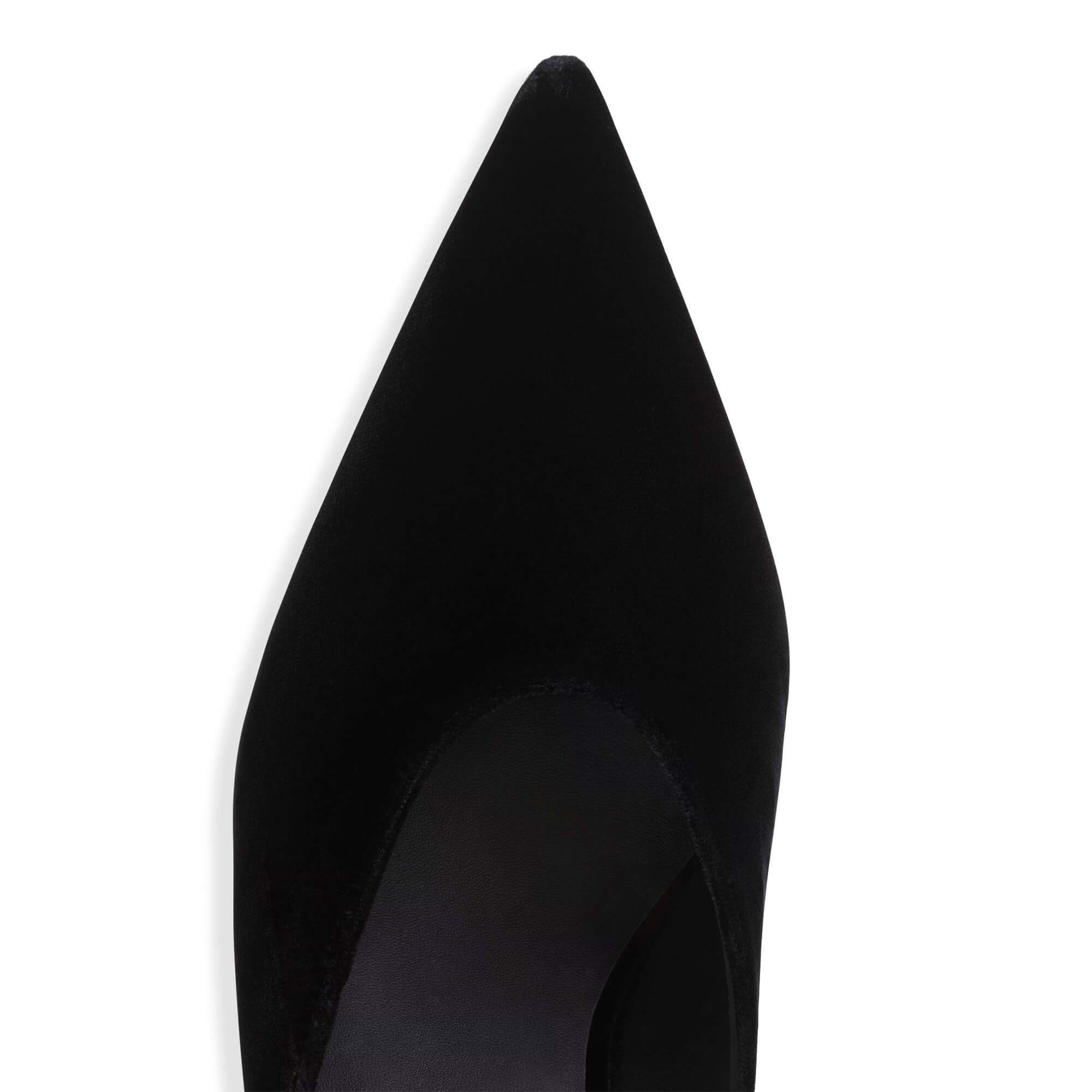 Alaïa Cube Wedge Mules In Velvet
