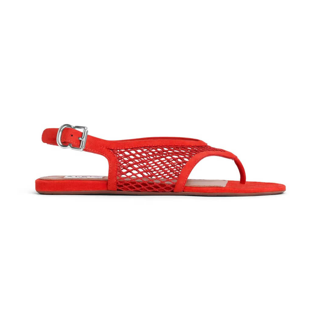 Alaïa Fishnet Thong Sandals