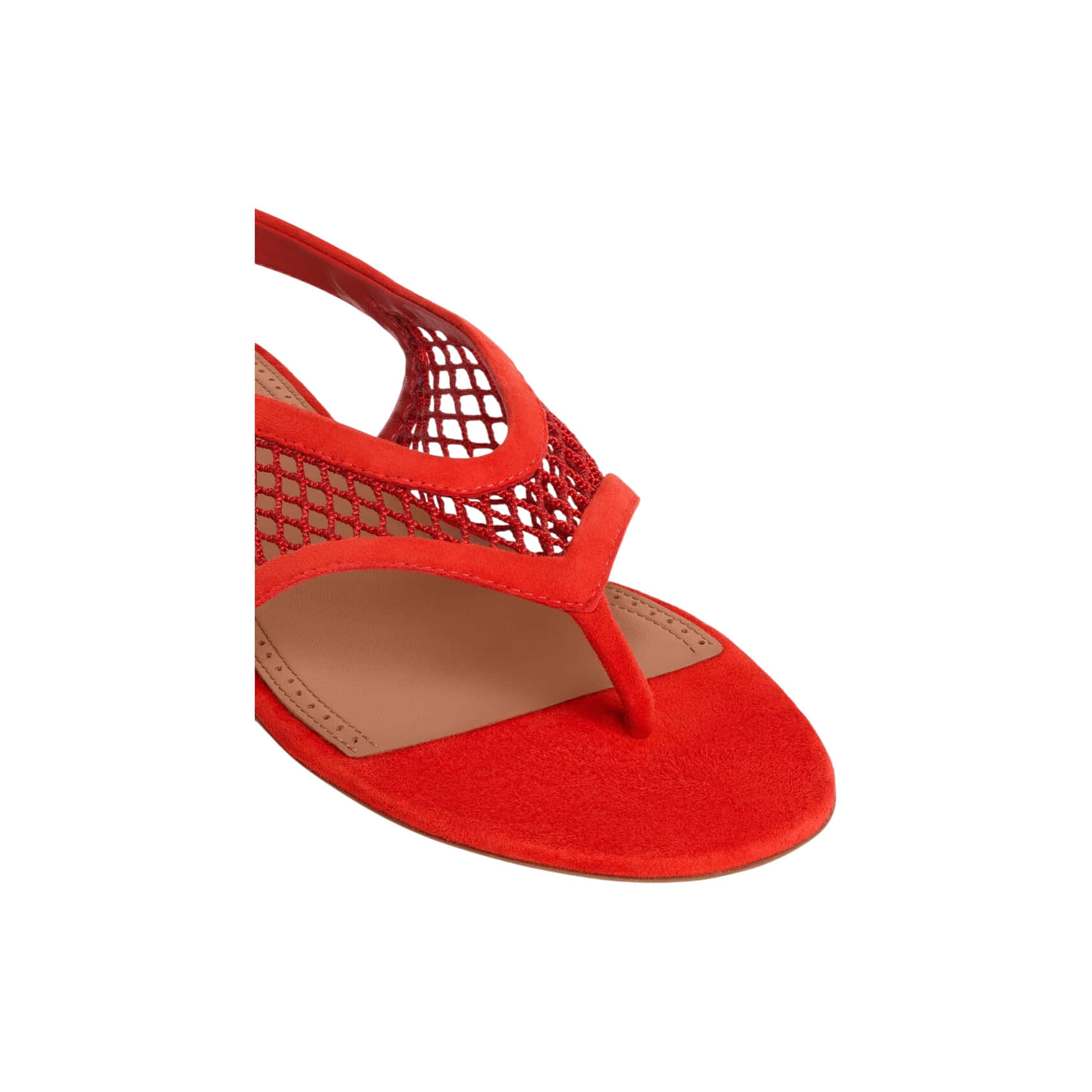 Alaïa Fishnet Thong Sandals