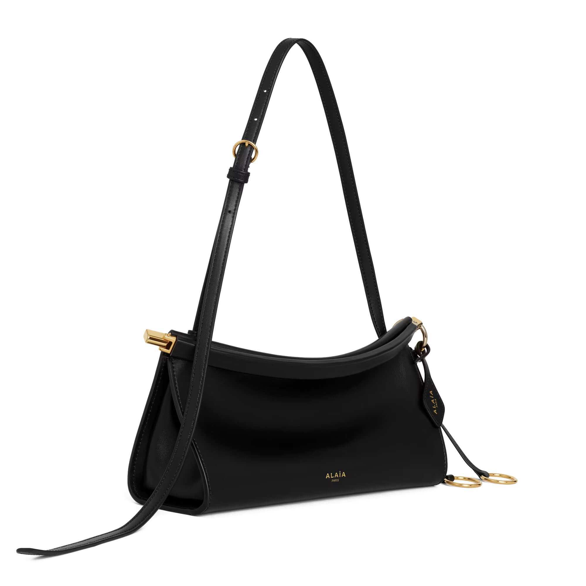 Alaïa Le Click East West Small Bag In Leather