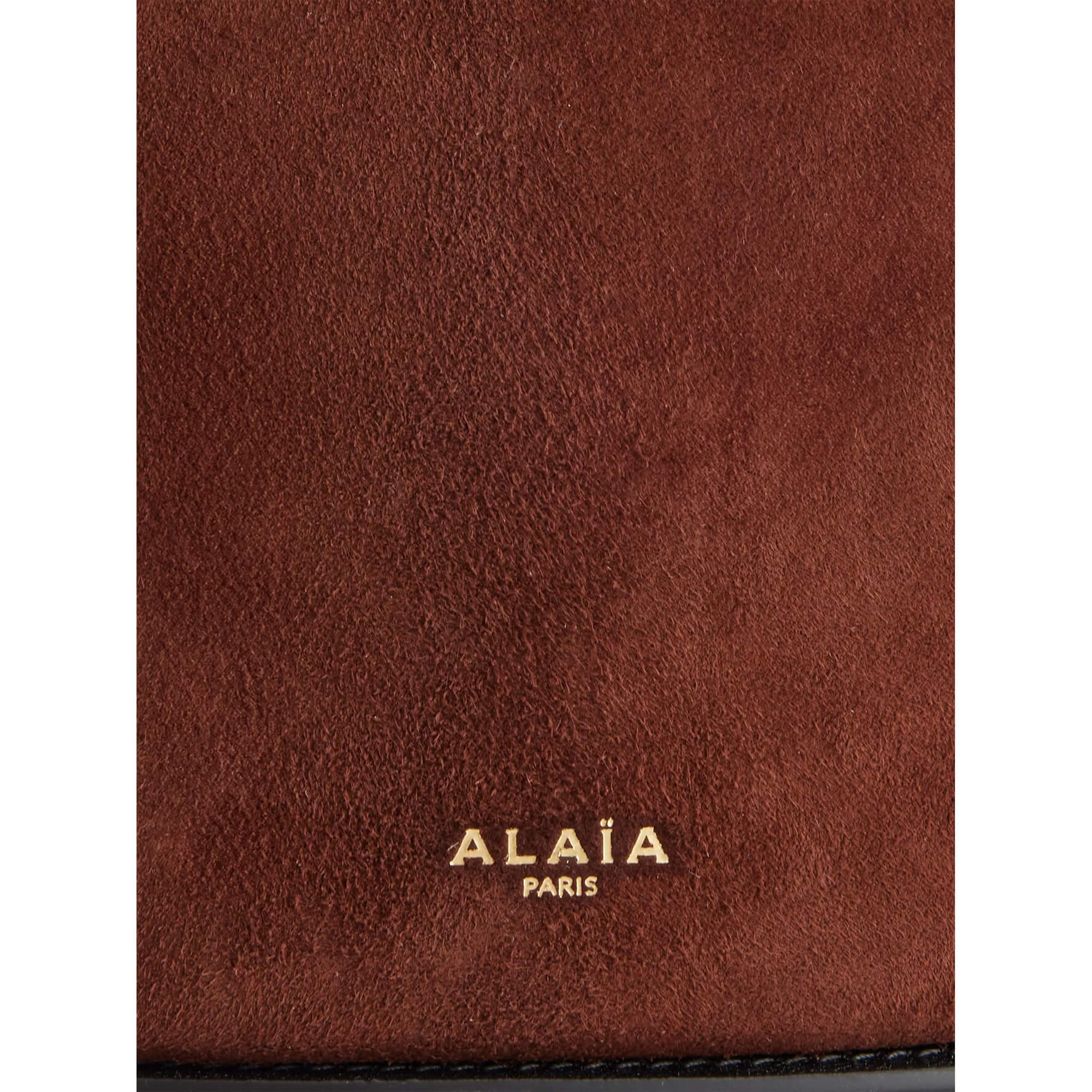 Alaïa Small Leather-trimmed Suede Tote