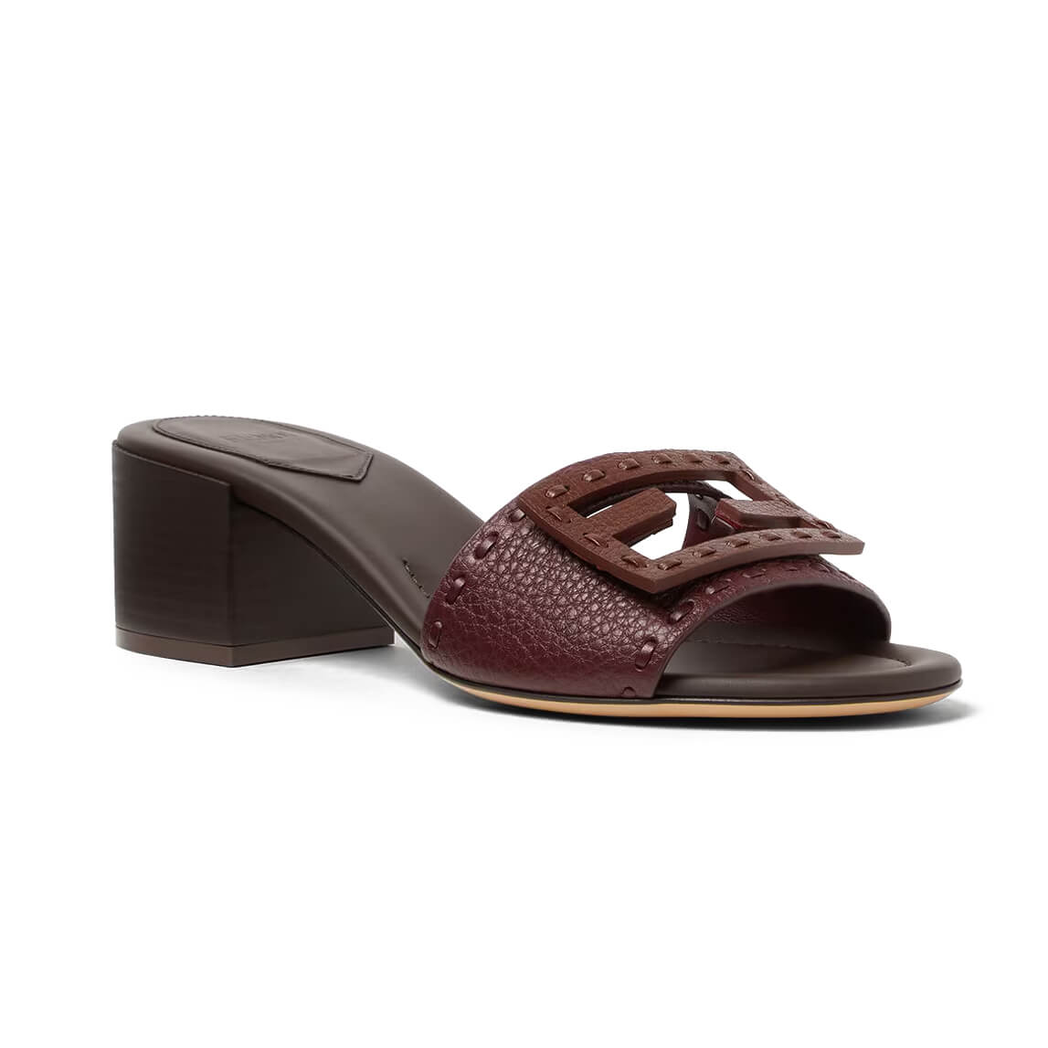Fendi Baguette Medium-heel Slides