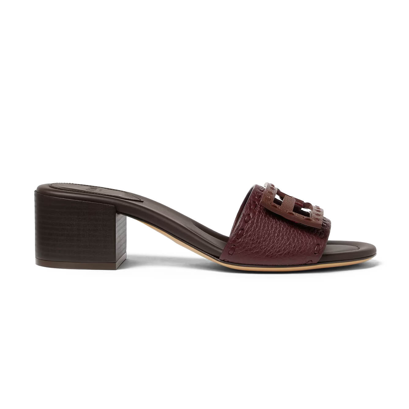 Fendi Baguette Medium-heel Slides