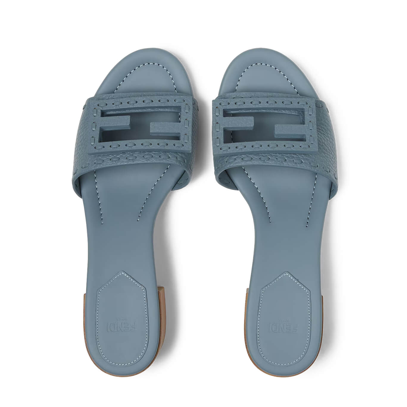 Fendi Baguette Medium-heel Slides