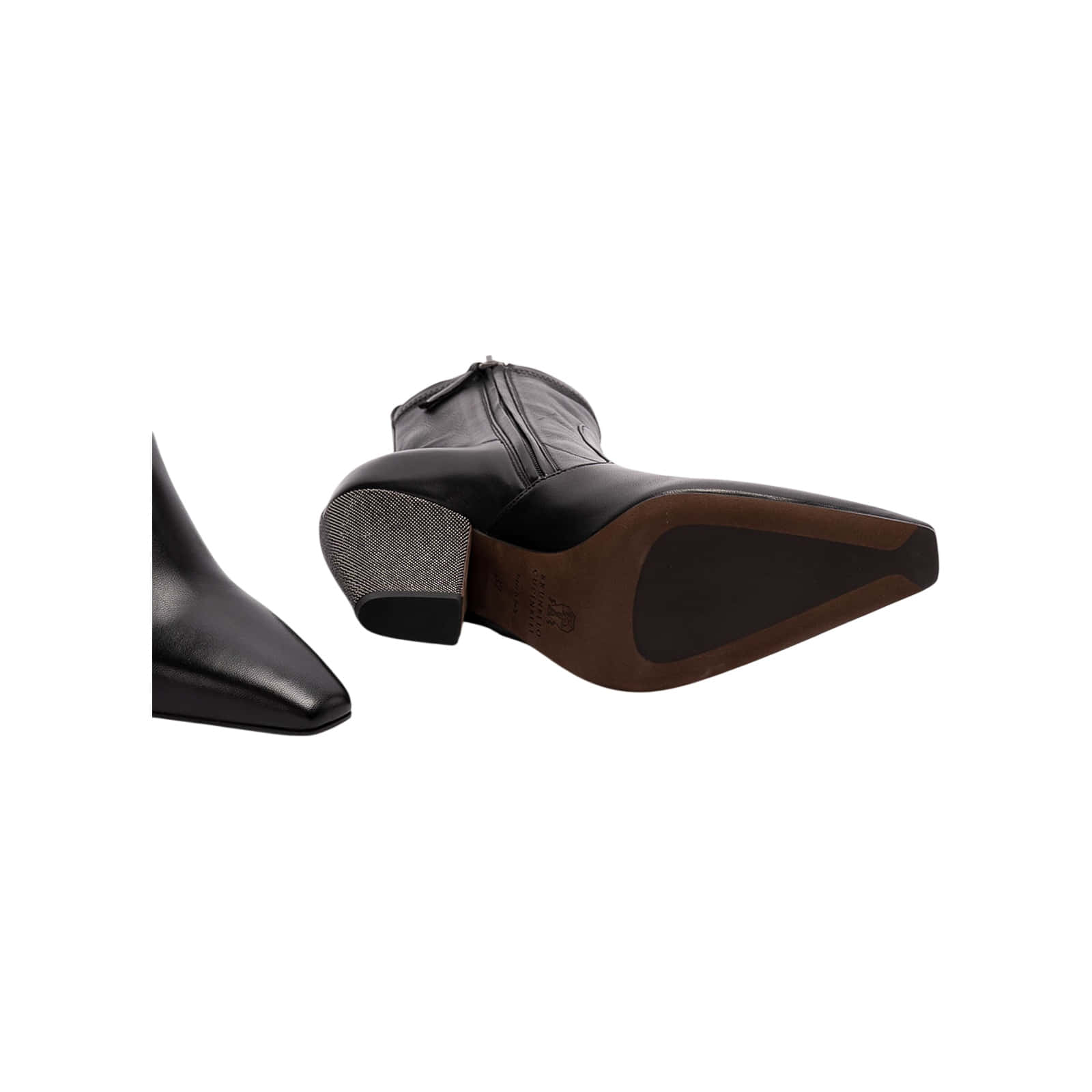 Brunello Cucinelli Ankle Boots With Precious Heel