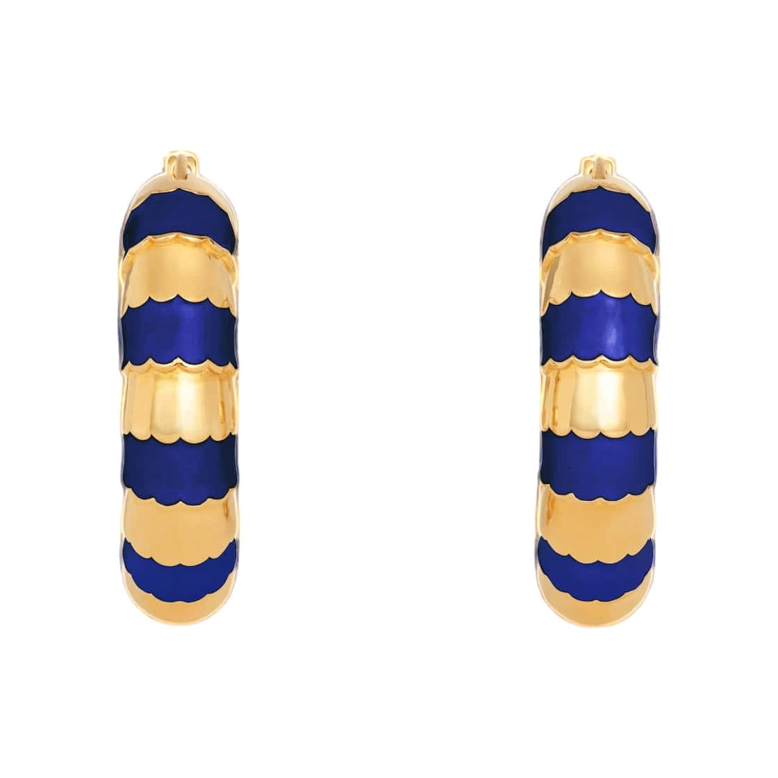 Celine Frosted Hoop Earrings