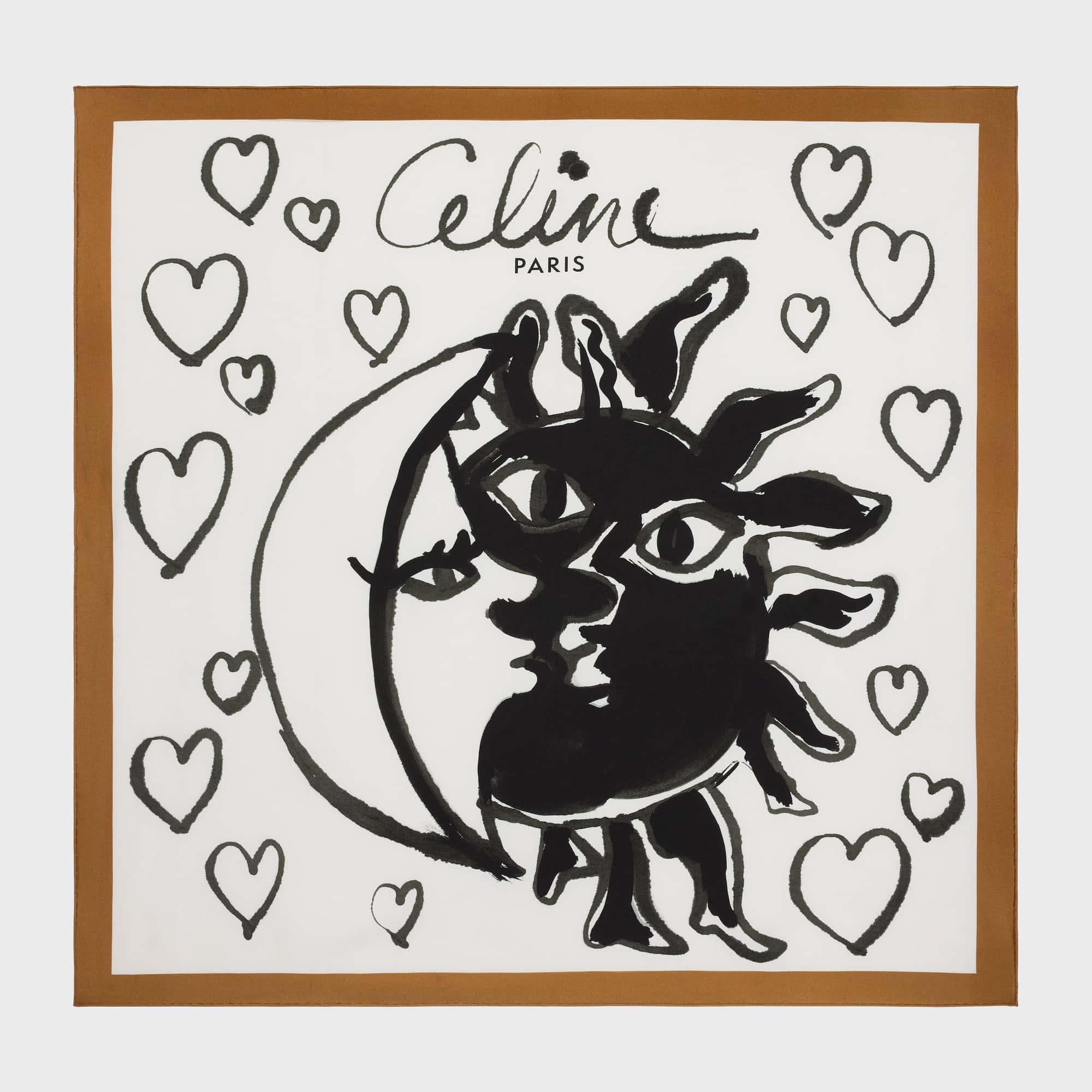 Celine Square In Silk Twill