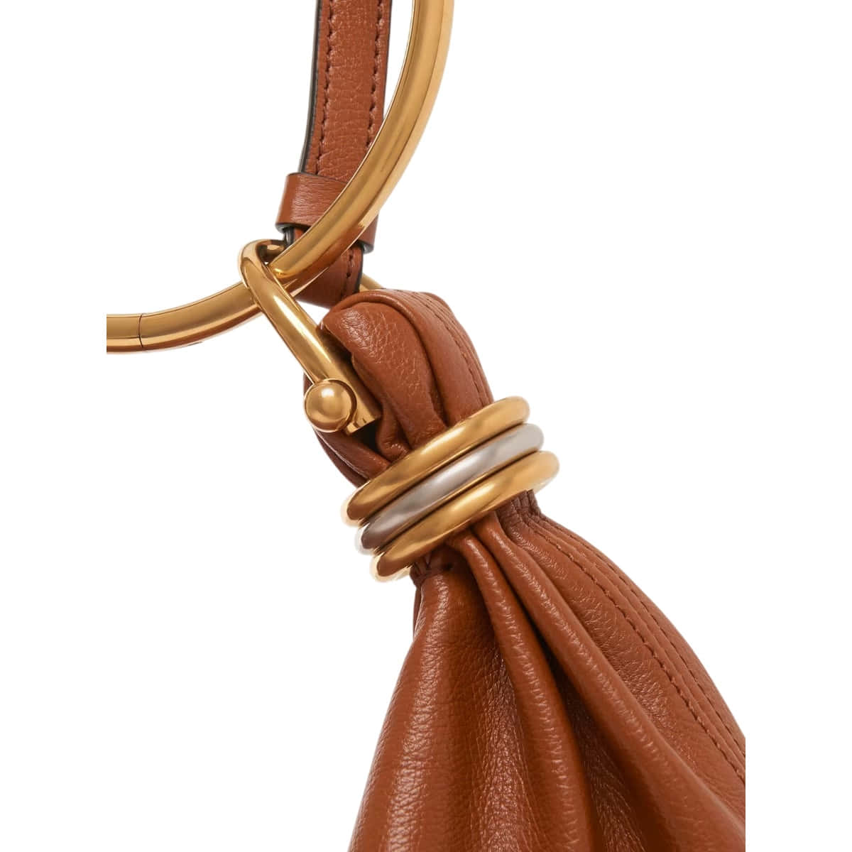 Chloé Small Bracelet Hobo Bag In Grained Leather