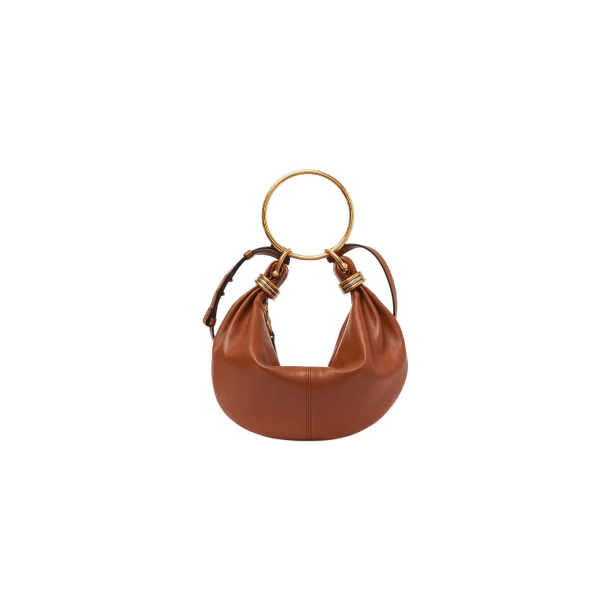 Chloé Small Bracelet Hobo Bag In Grained Leather