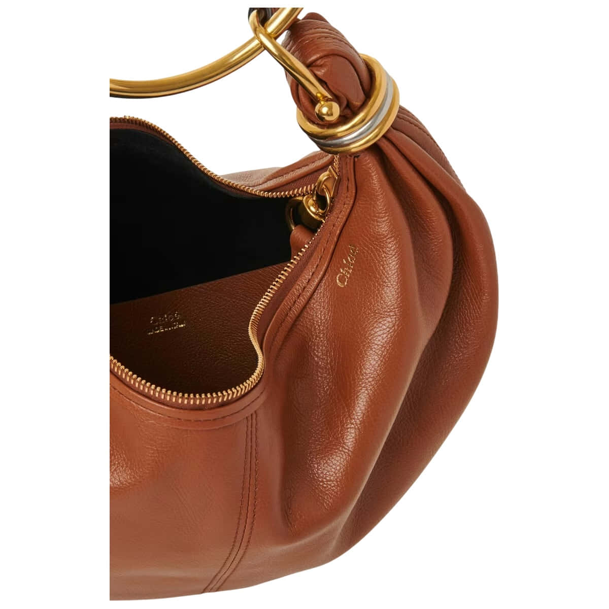Chloé Small Bracelet Hobo Bag In Grained Leather