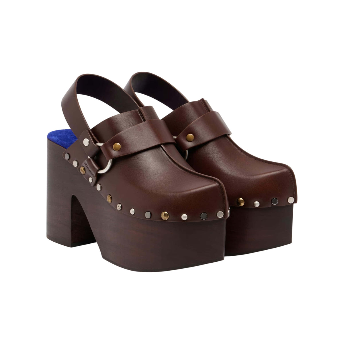 Chloé Talis Leather Platform Clogs