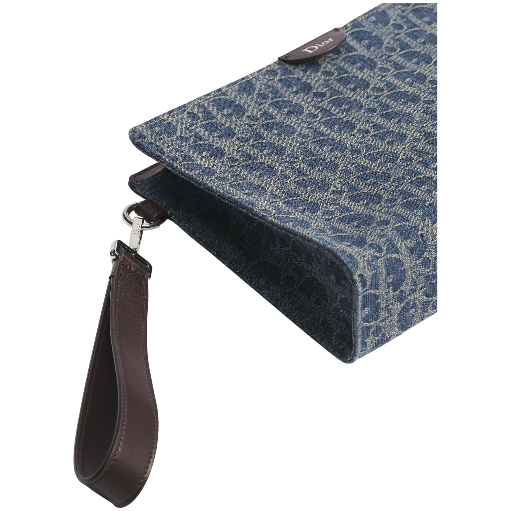 Dior A5 Triangle Pouch (Oblique Denim - No Images!)