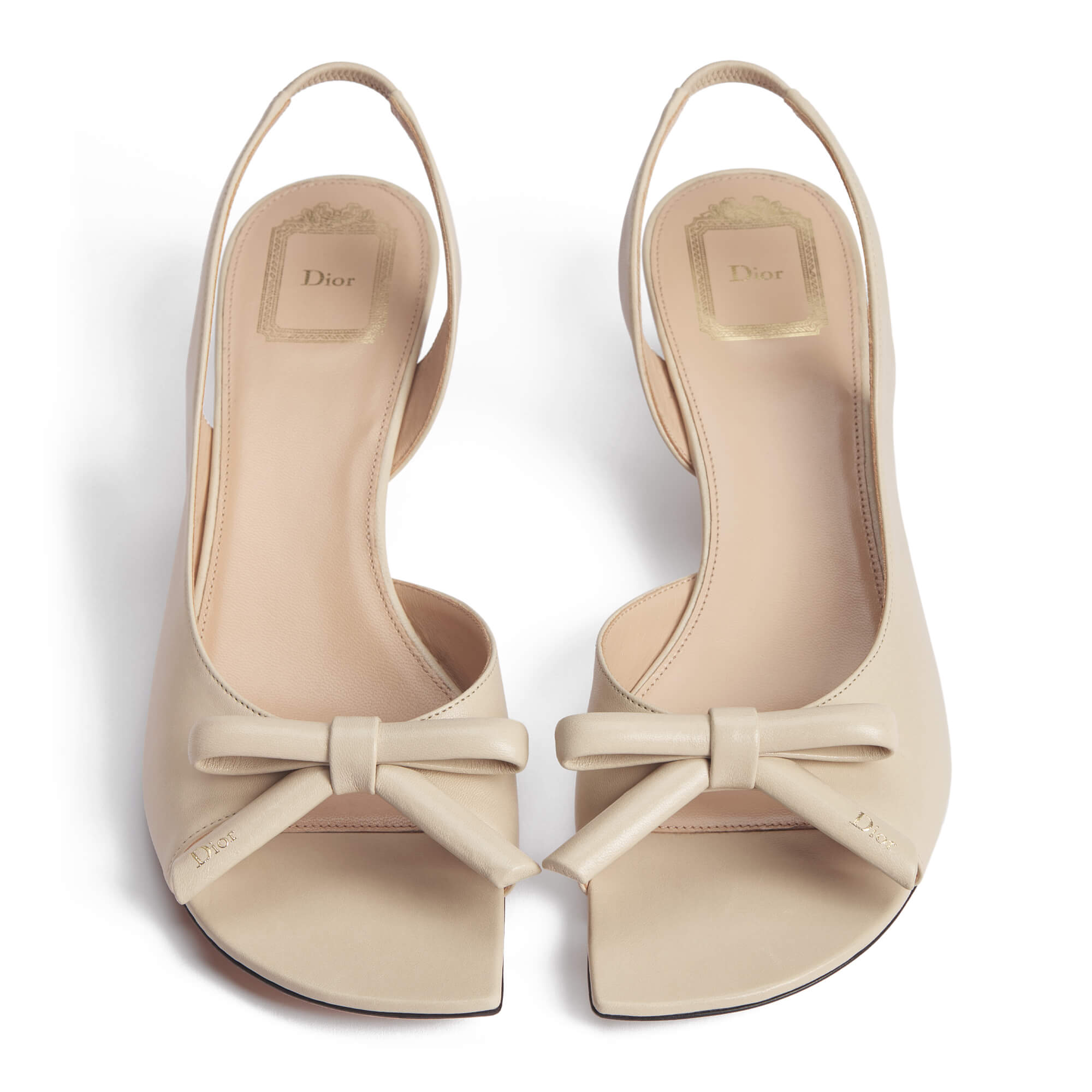 Dior Bow Heeled Slingback Sandal