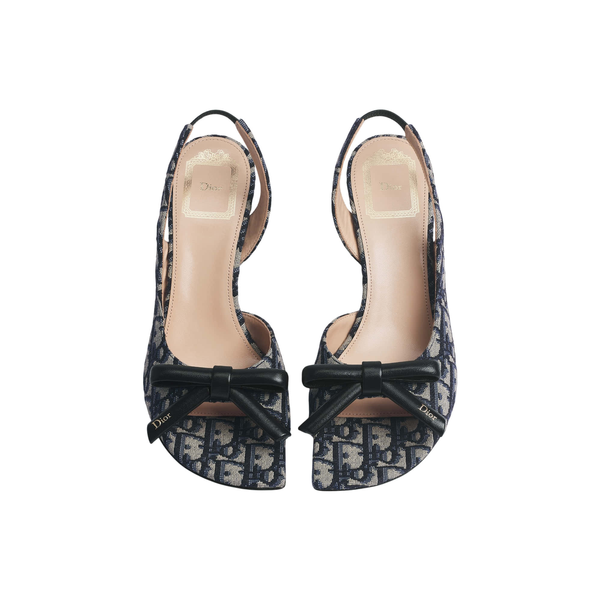 Dior Bow Heeled Slingback Sandal