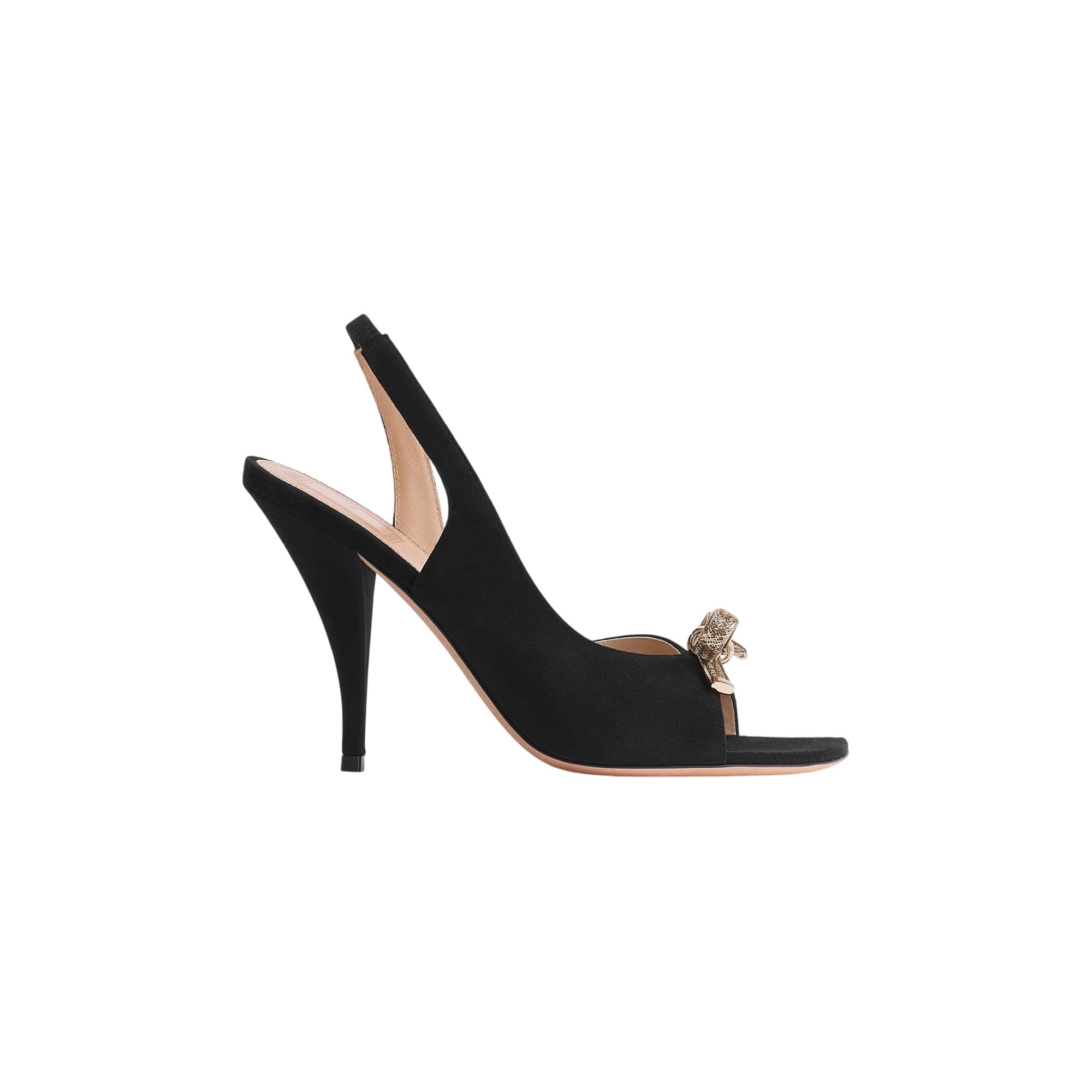 Dior Bow Heeled Slingback Sandal