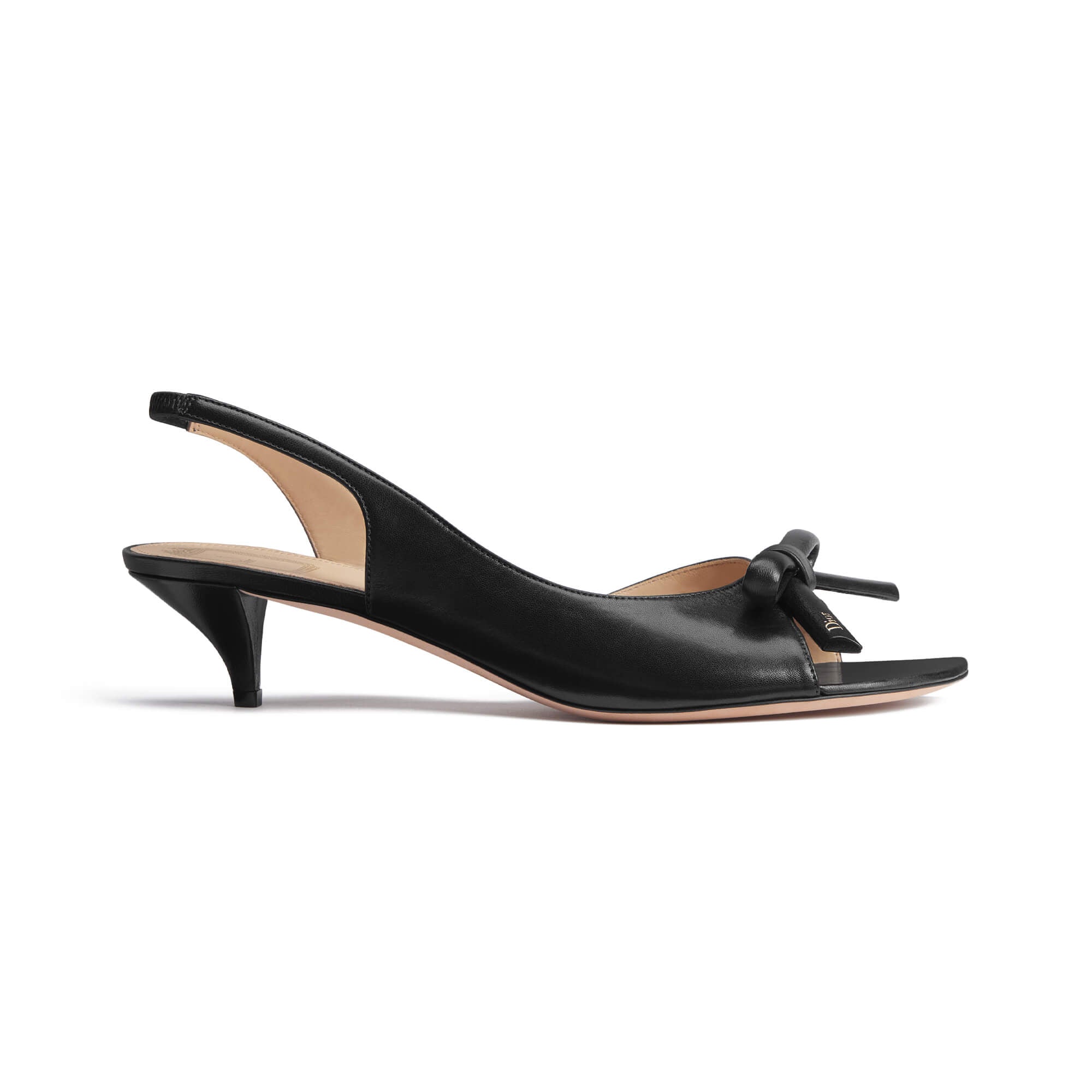 Dior Bow Heeled Slingback Sandal