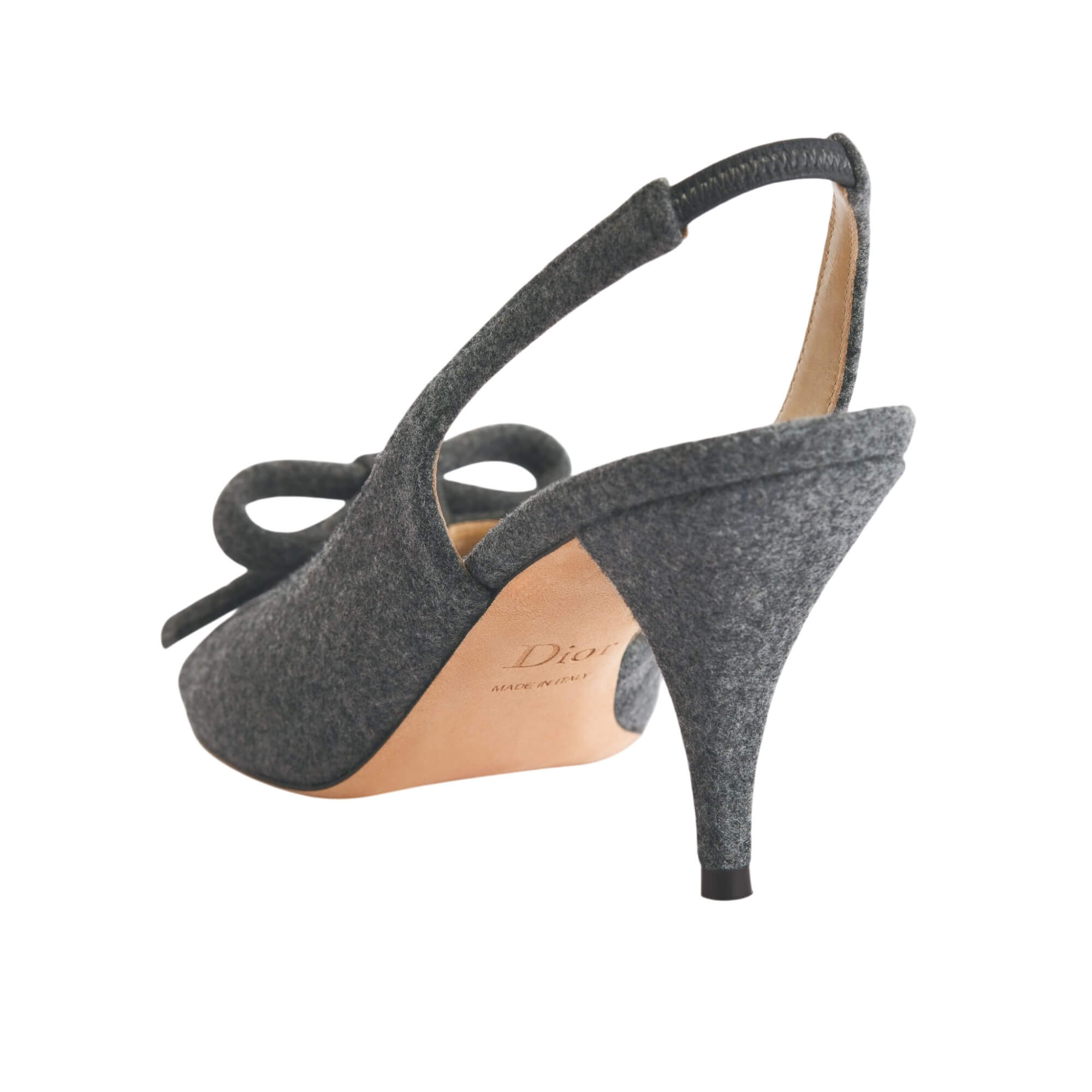 Dior Bow Heeled Slingback Sandal