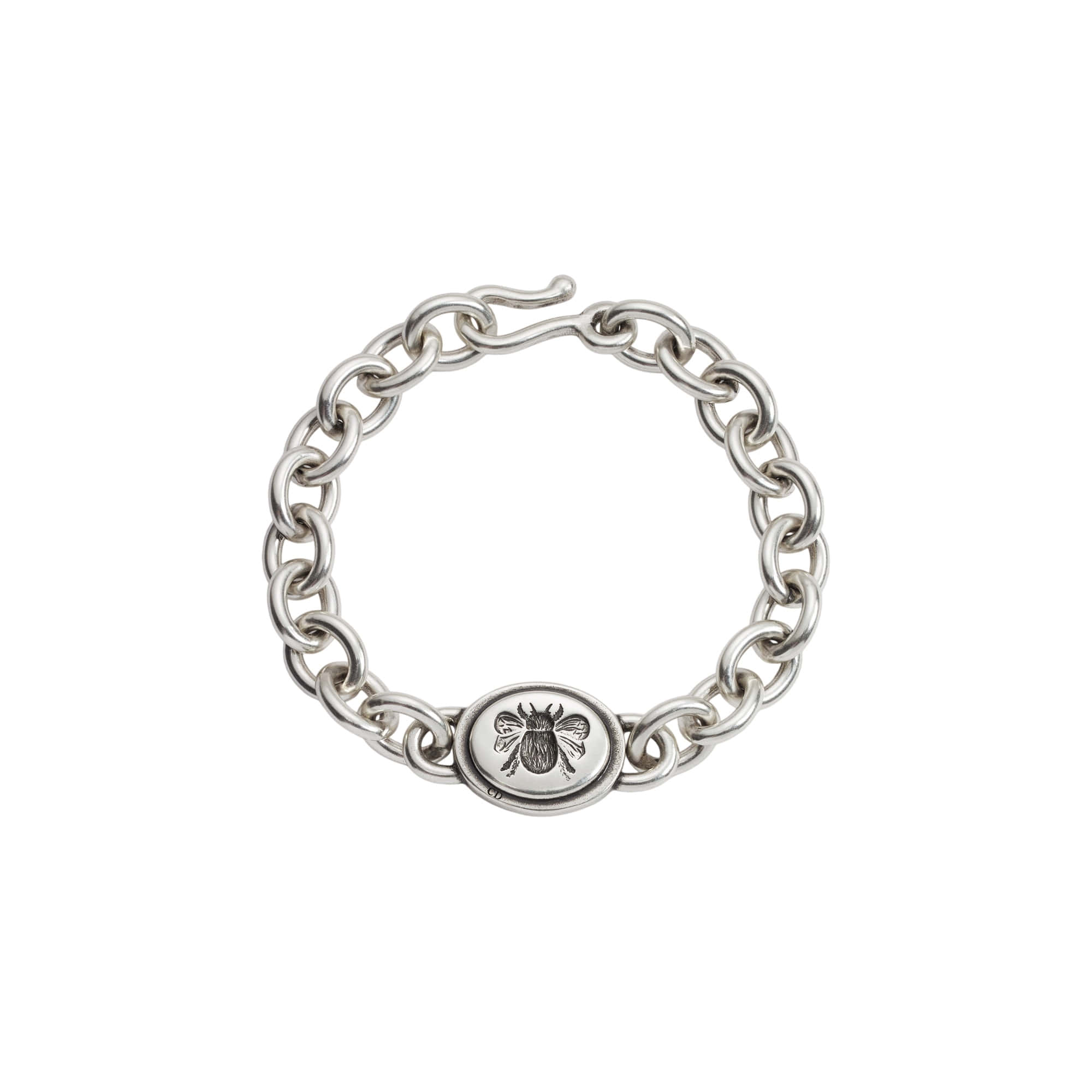 Dior Cameo Bee Chain Link Bracelet
