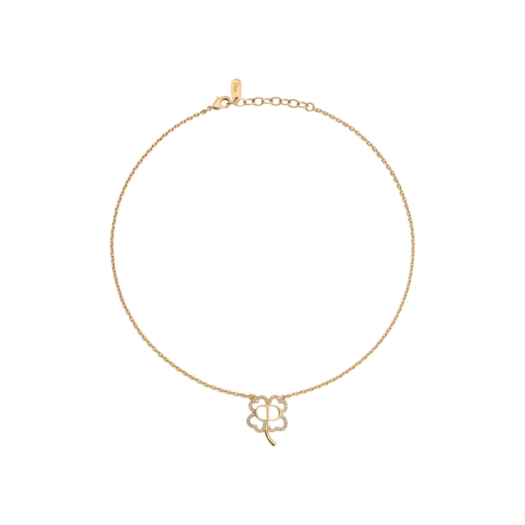 Dior CD Shiny Clover Necklace