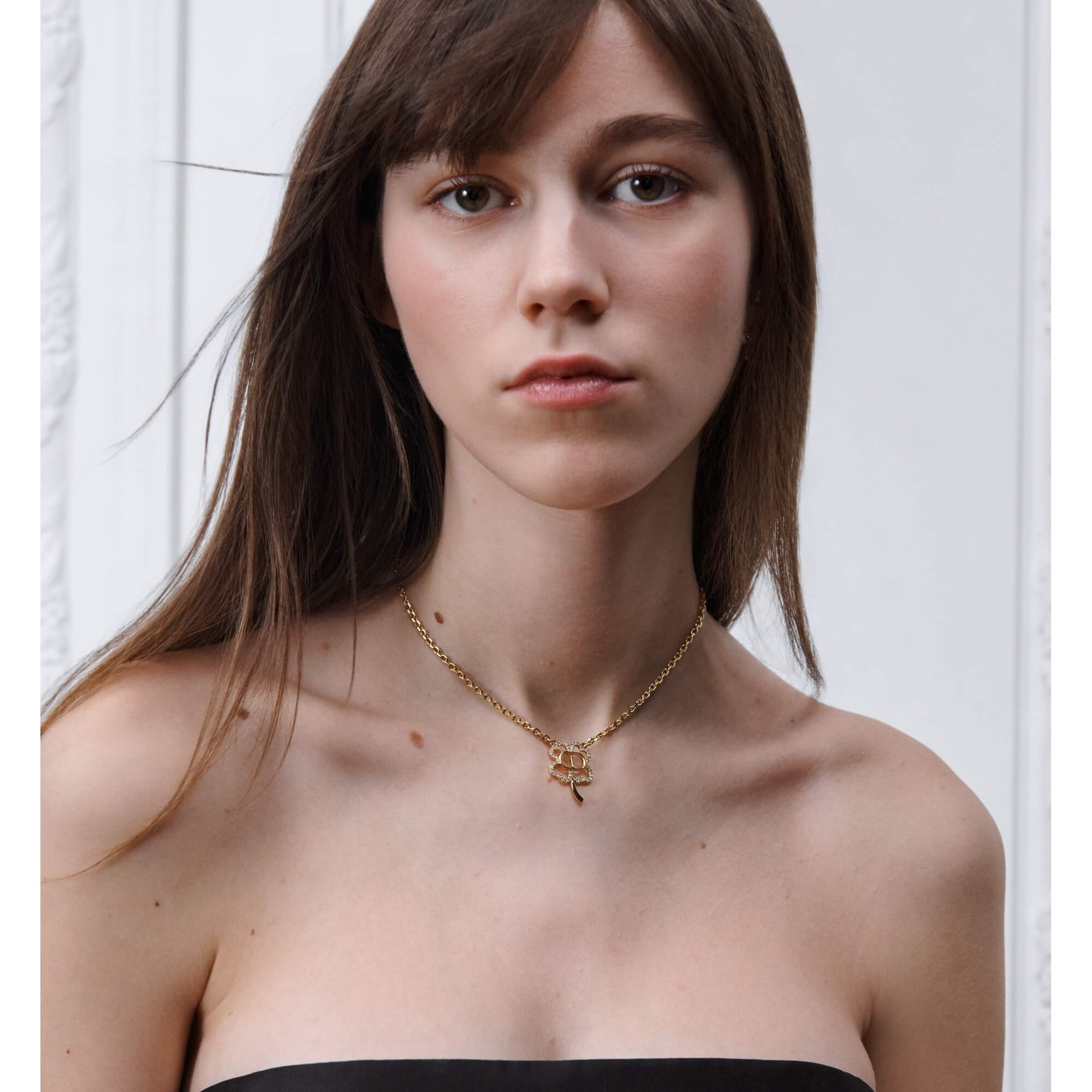 Dior CD Shiny Clover Necklace