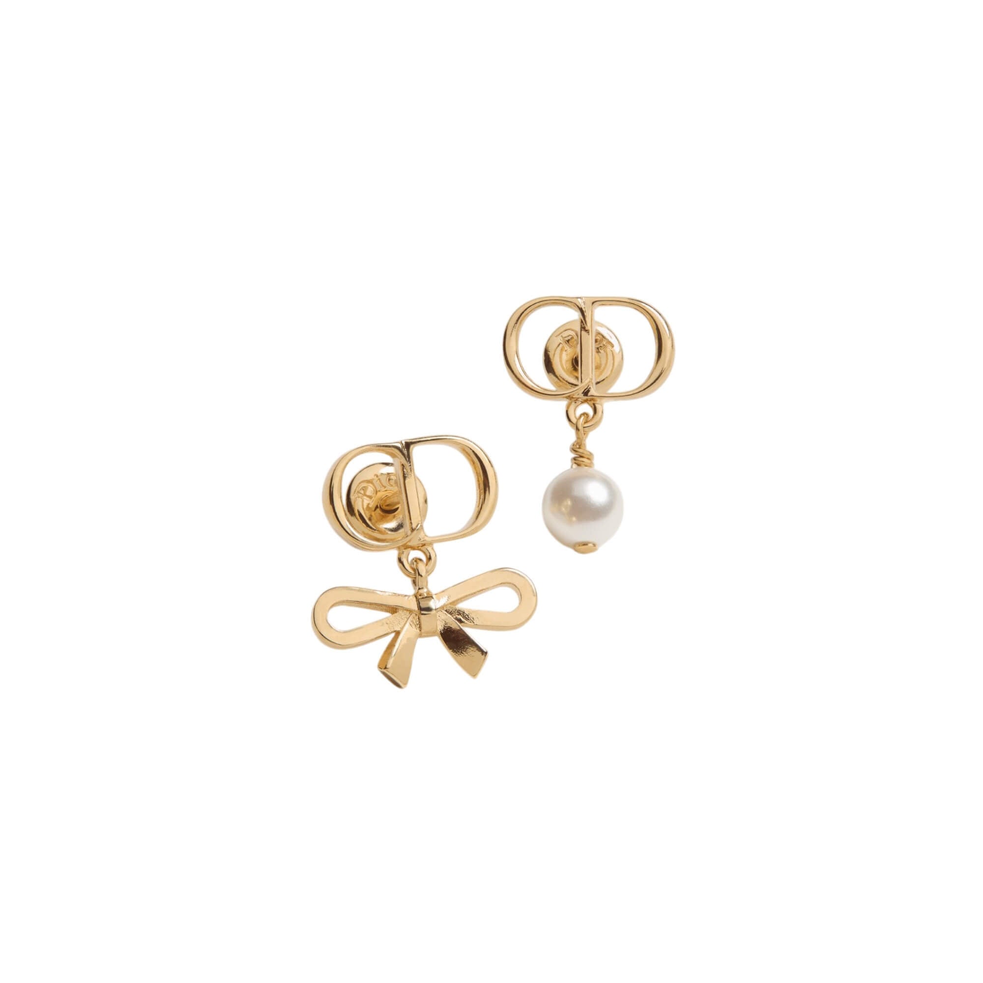 Dior CD Mini Bow Earrings