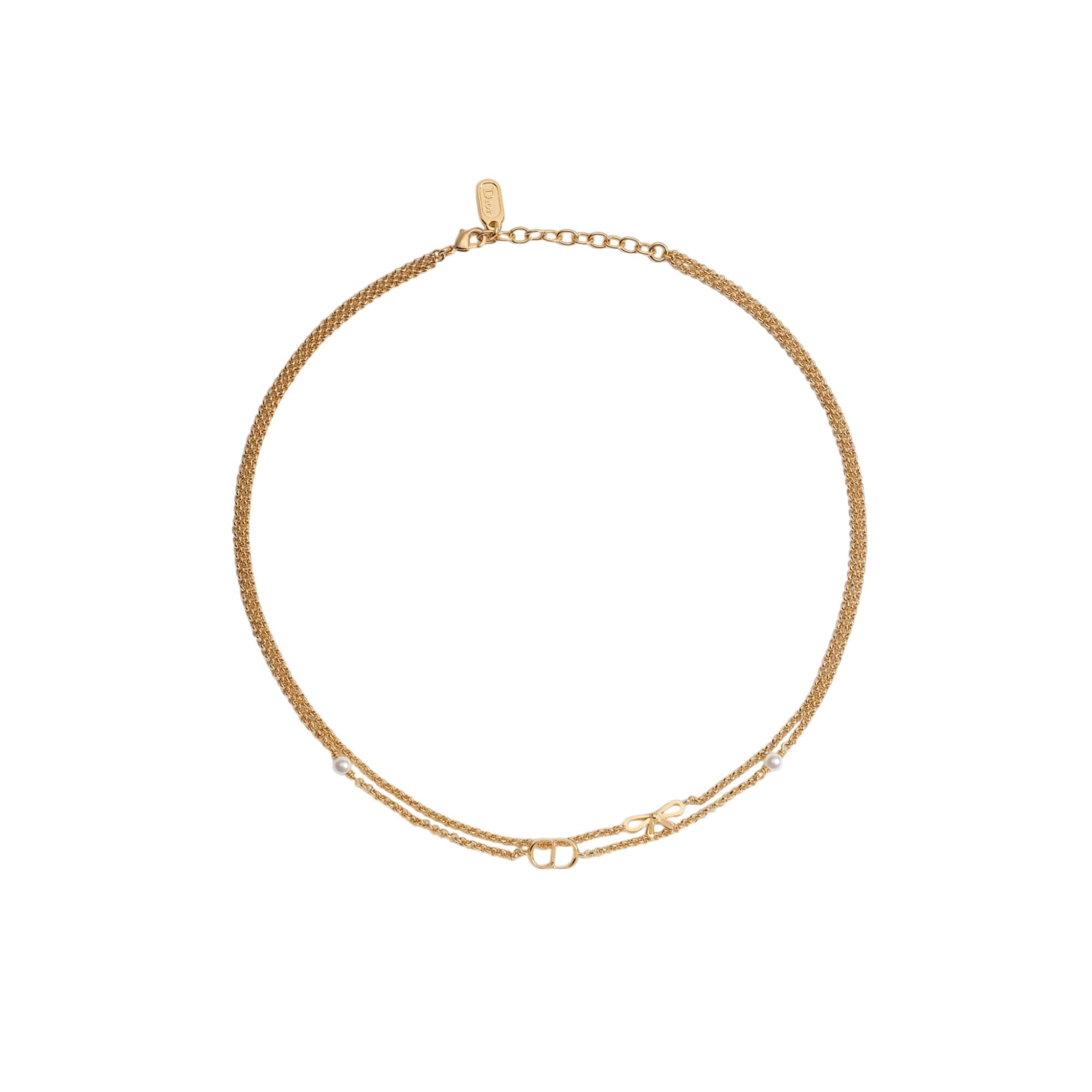 Dior CD Mini Bow Necklace
