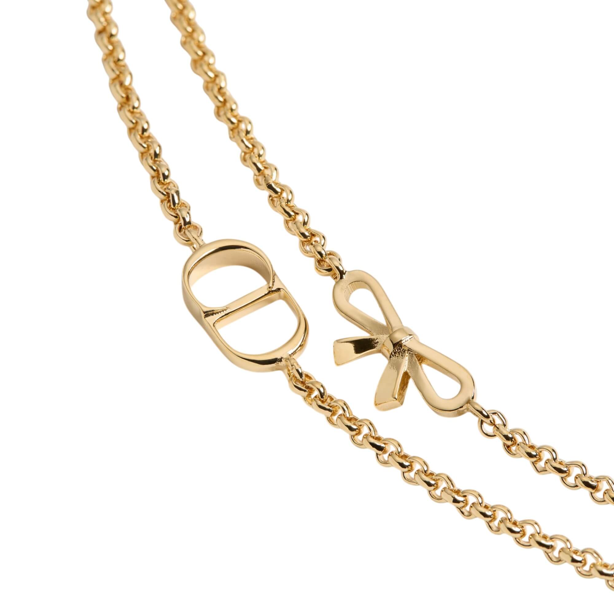 Dior CD Mini Bow Necklace
