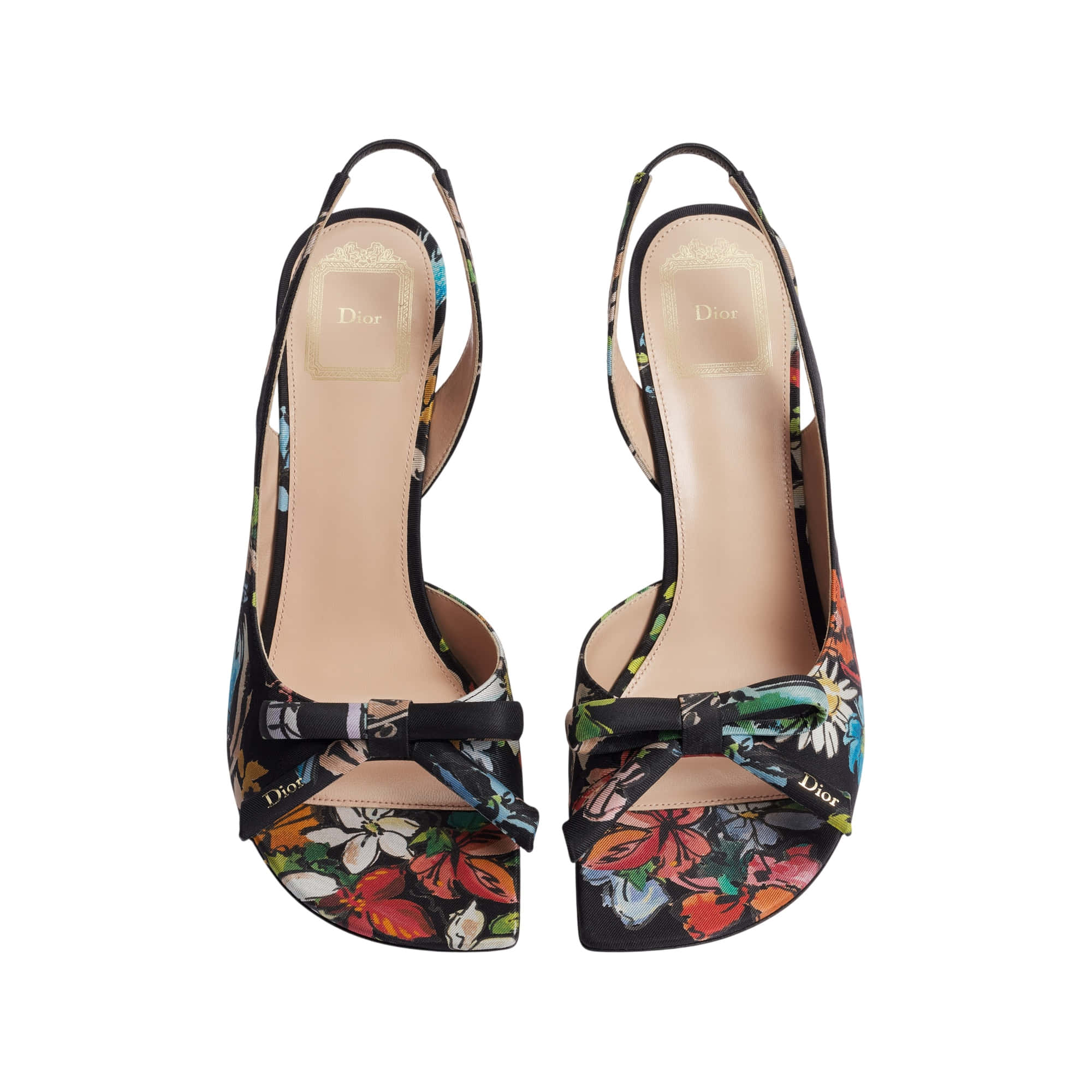 Dior Dioriviera Bow Heeled Slingback Sandal