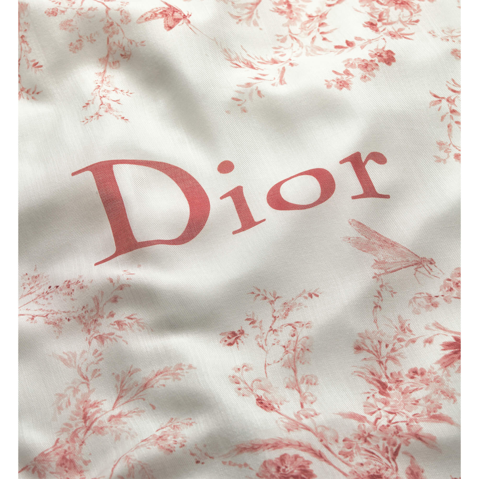 Dior Toile De Jouy Floral Garden Shawl