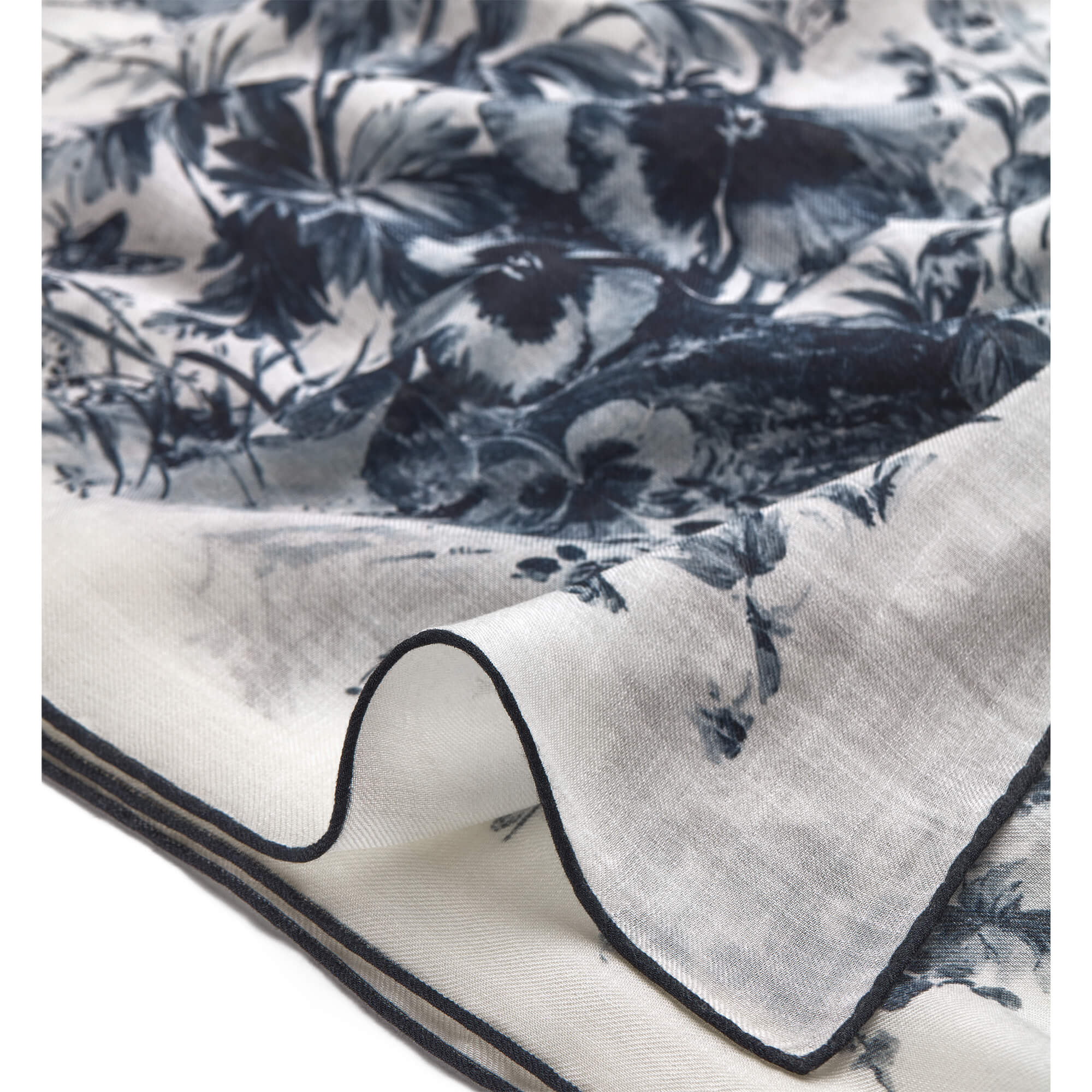 Dior Toile De Jouy Floral Garden Shawl