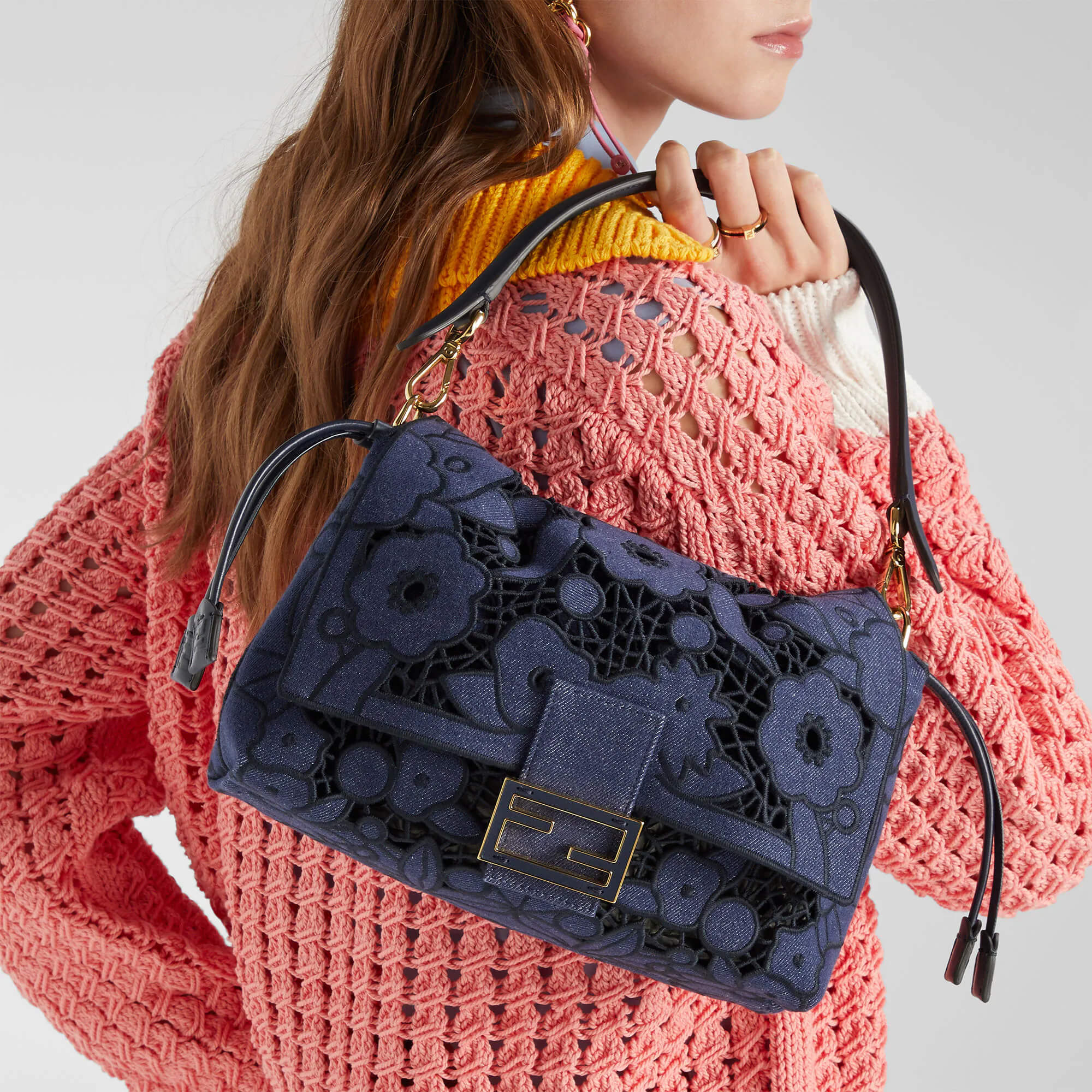 Fendi Mamma Baguette Medium Bag