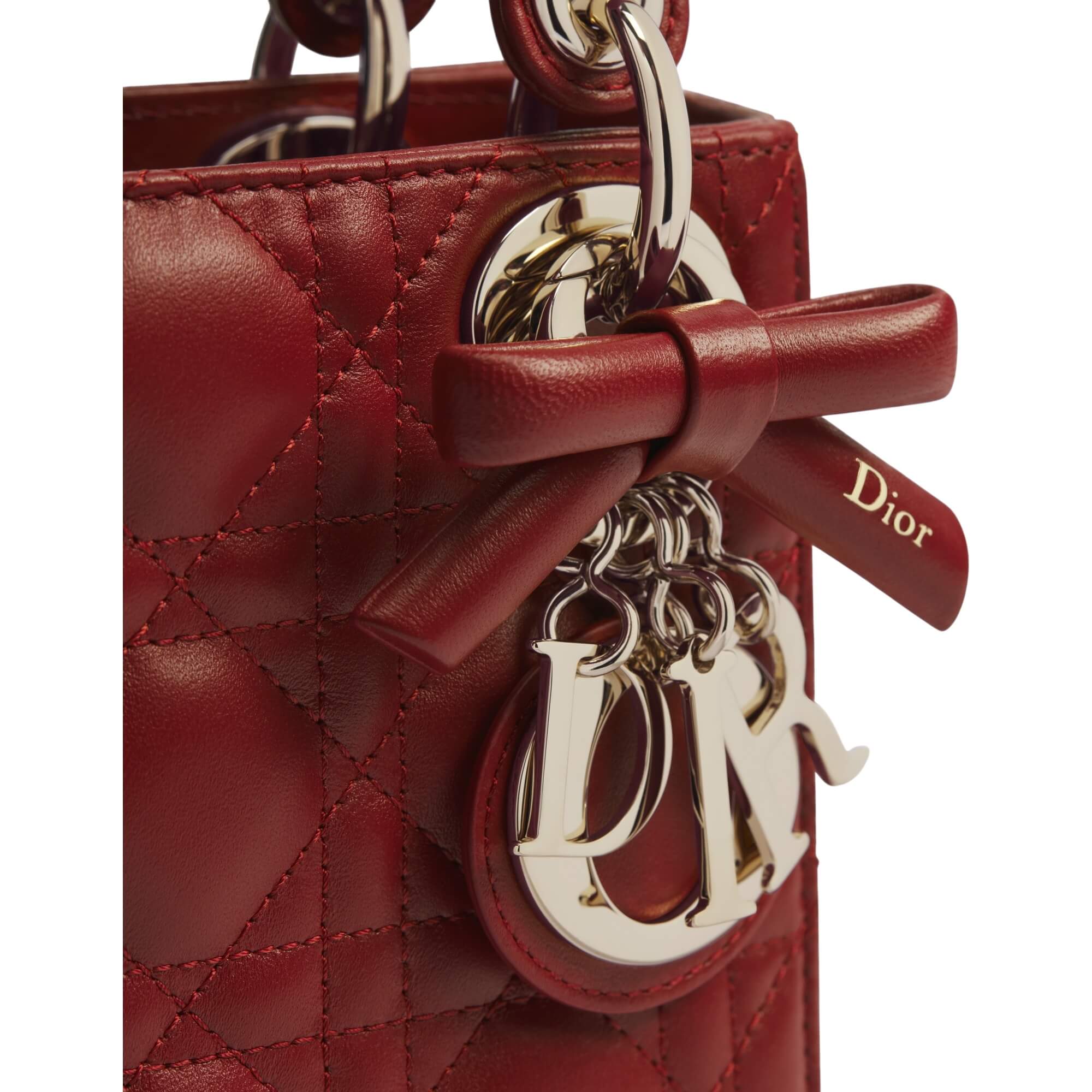 Dior Mini Lady Dior Bag With Chain