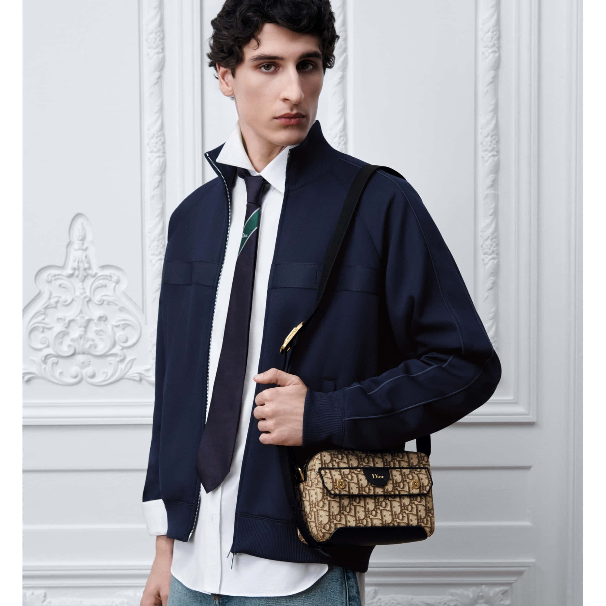 Dior Mini Pocket Dior Jett Zipped Messenger Bag