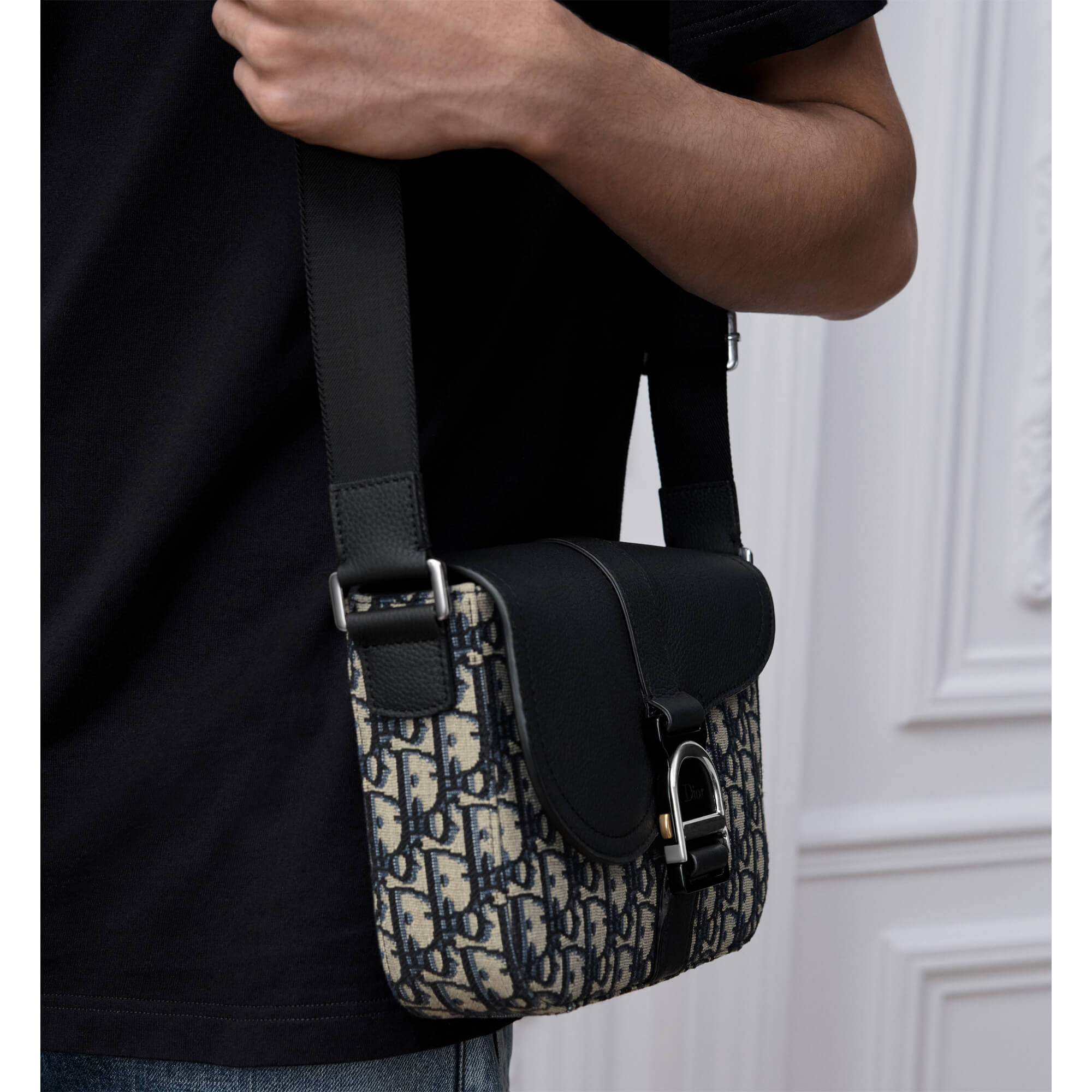 Dior Mini Saddle Heritage Messenger Bag with Flap