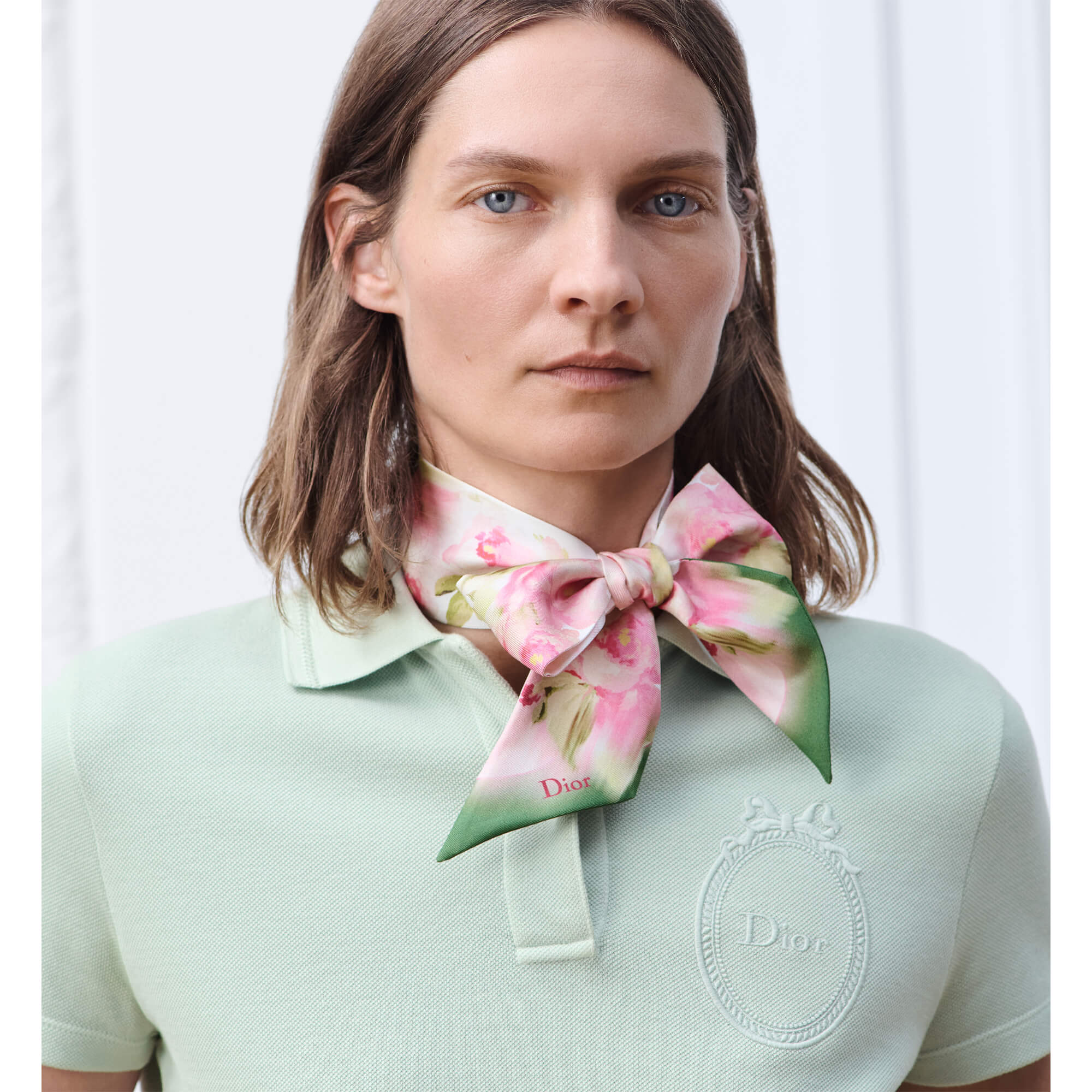 Dior Painted Roses Mitzah Scarf