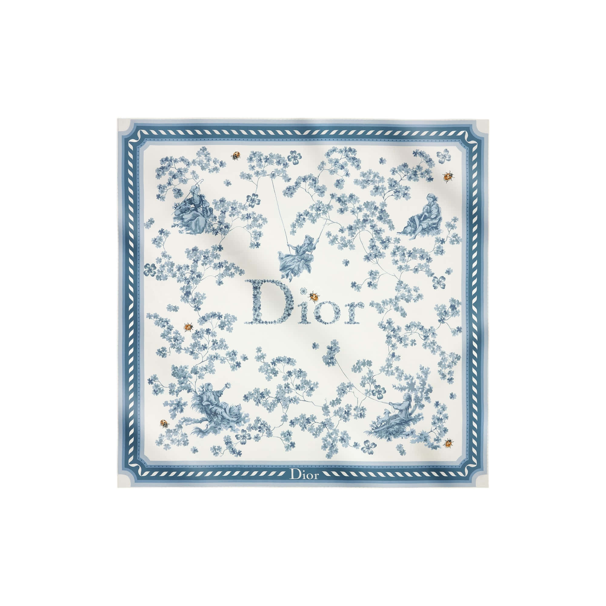 Dior Square 90 Toile De Jouy Clover